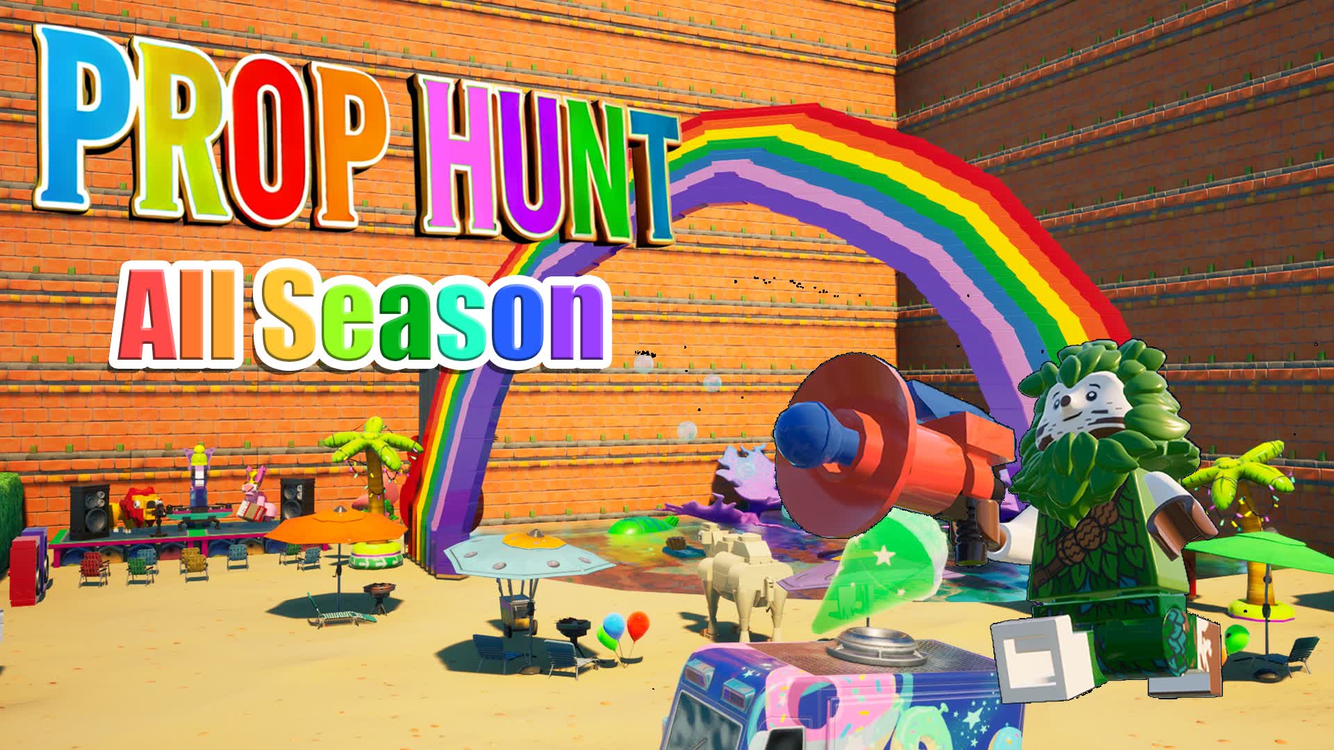 All season Prop Hunt — Fortnite Creative map