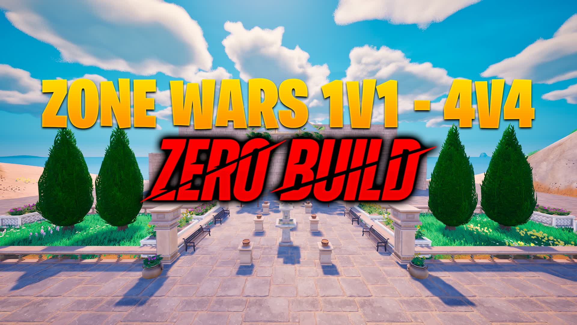 ZONE WARS 1V1-4V4 ZERO BUILD π«π β Fortnite Creative map