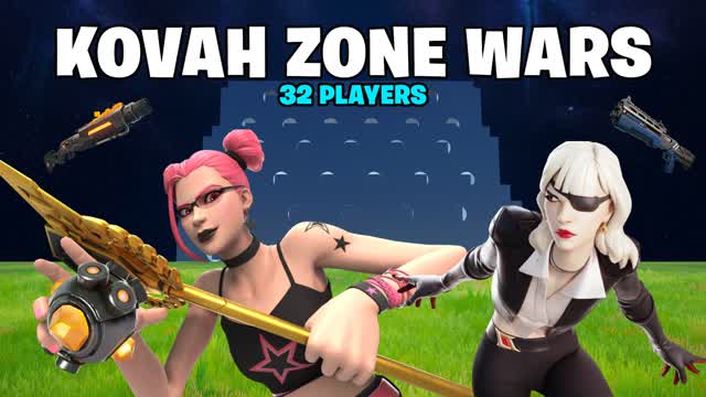 KOVAH ZONE WARS (32 PLAYERS) β Fortnite Creative map