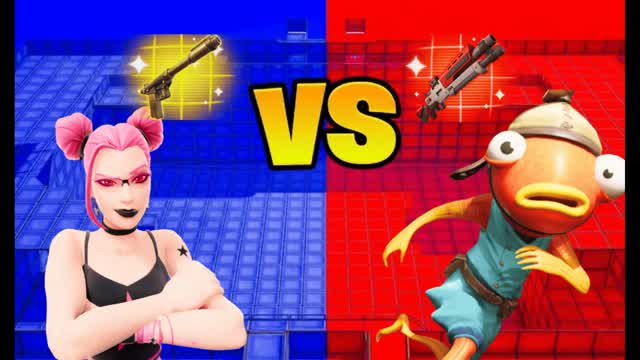 new weapons red vs blue — Fortnite Creative map