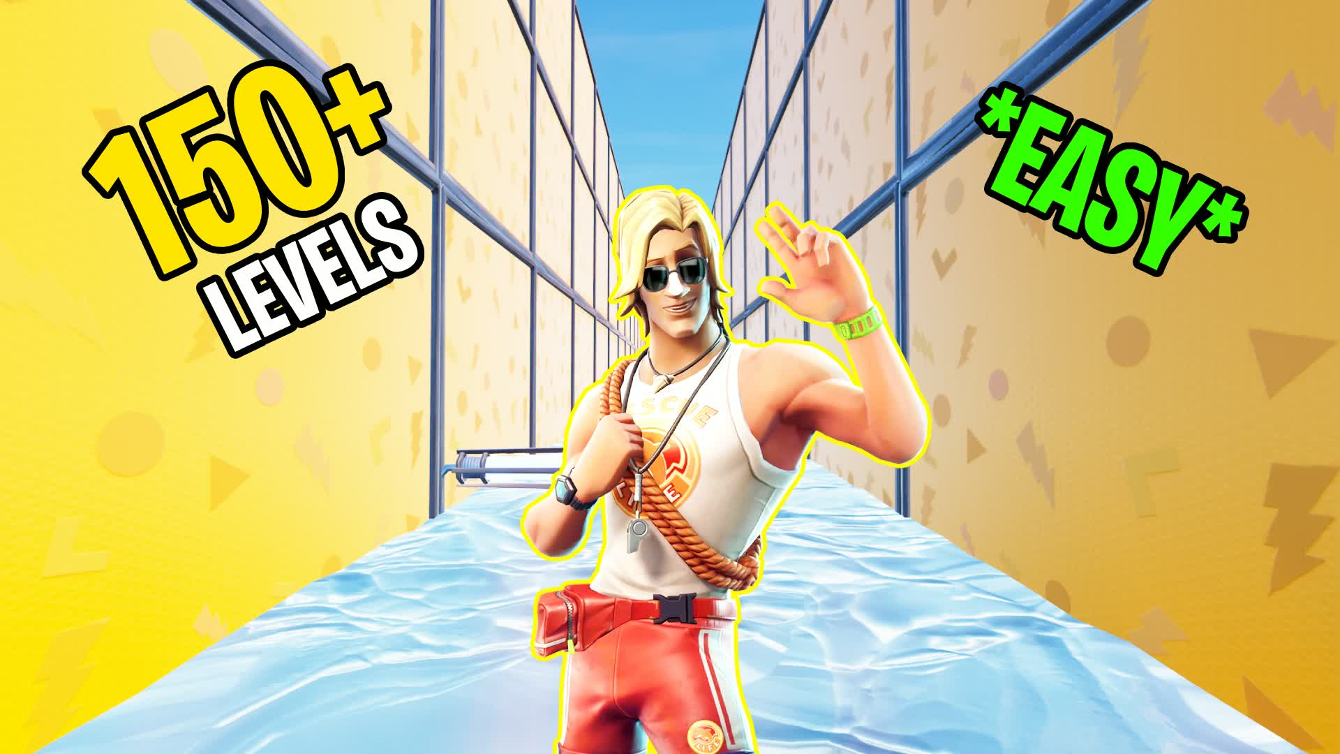 EASY FUN PARKOUR 150 LEVELS β Fortnite Creative map