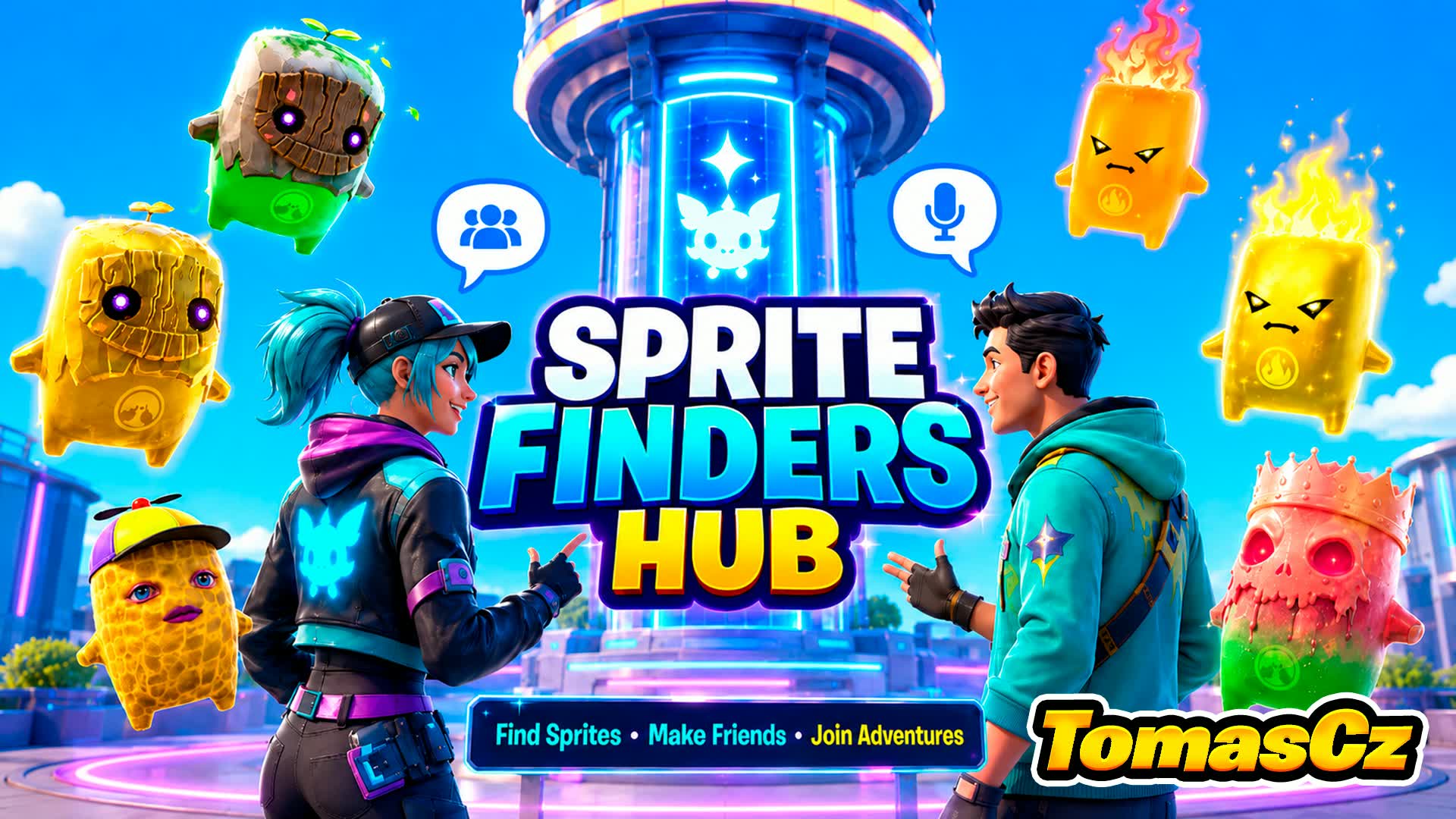 TomasCz Sprite Finders HUB — Fortnite Creative map