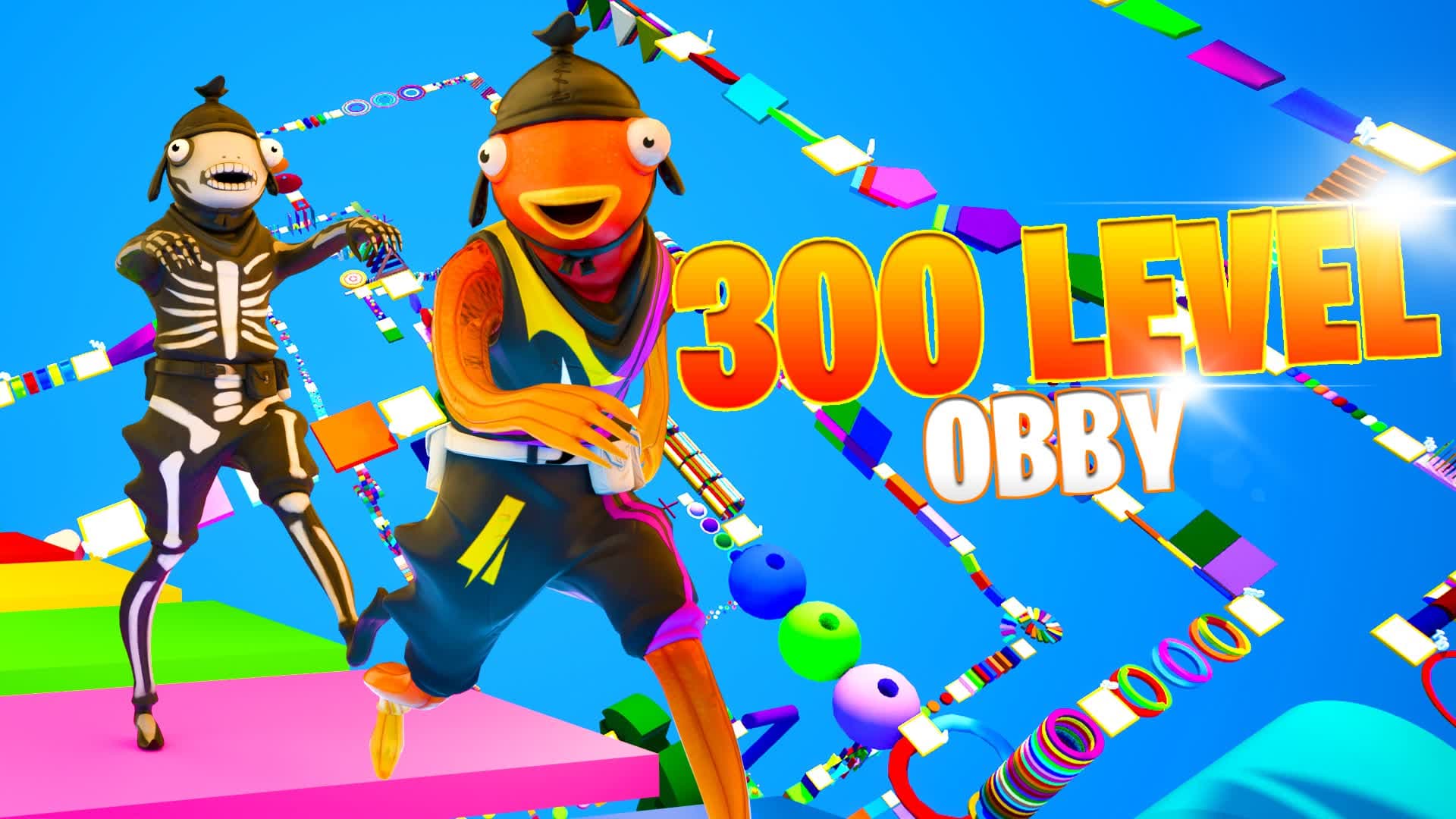 OBBY 300 LEVELS 👑 — Fortnite Creative map
