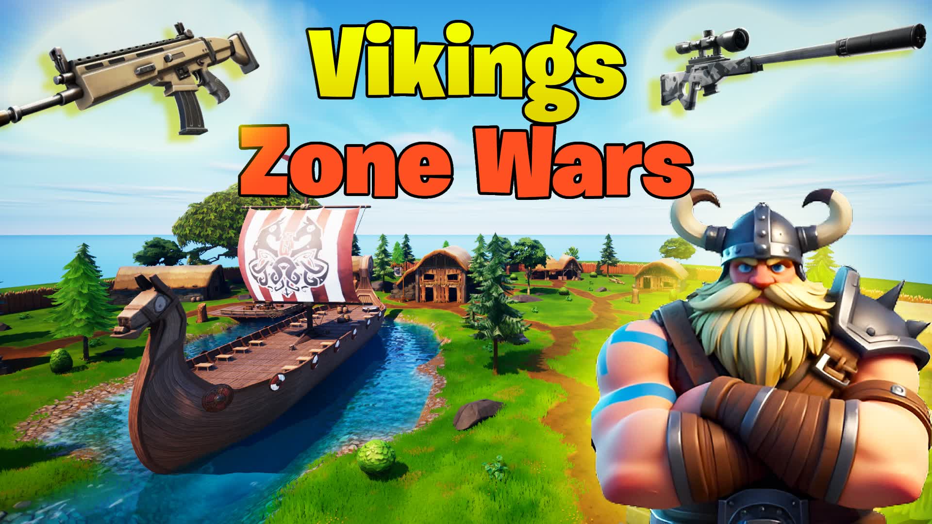 Vikings Zone Wars🗡️ — Fortnite Creative map