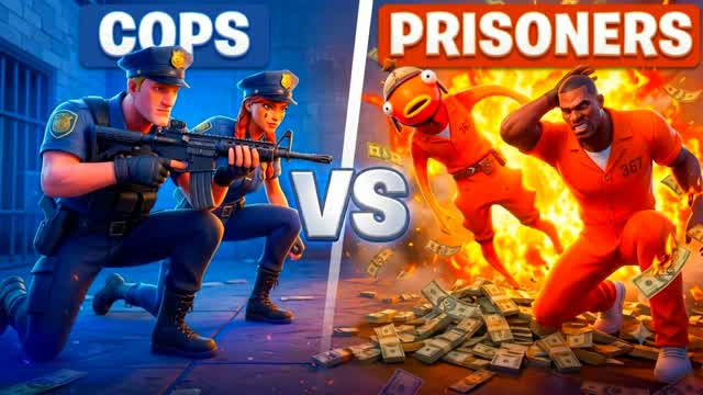 Police VS Prisoners: Prison World — Fortnite Creative map