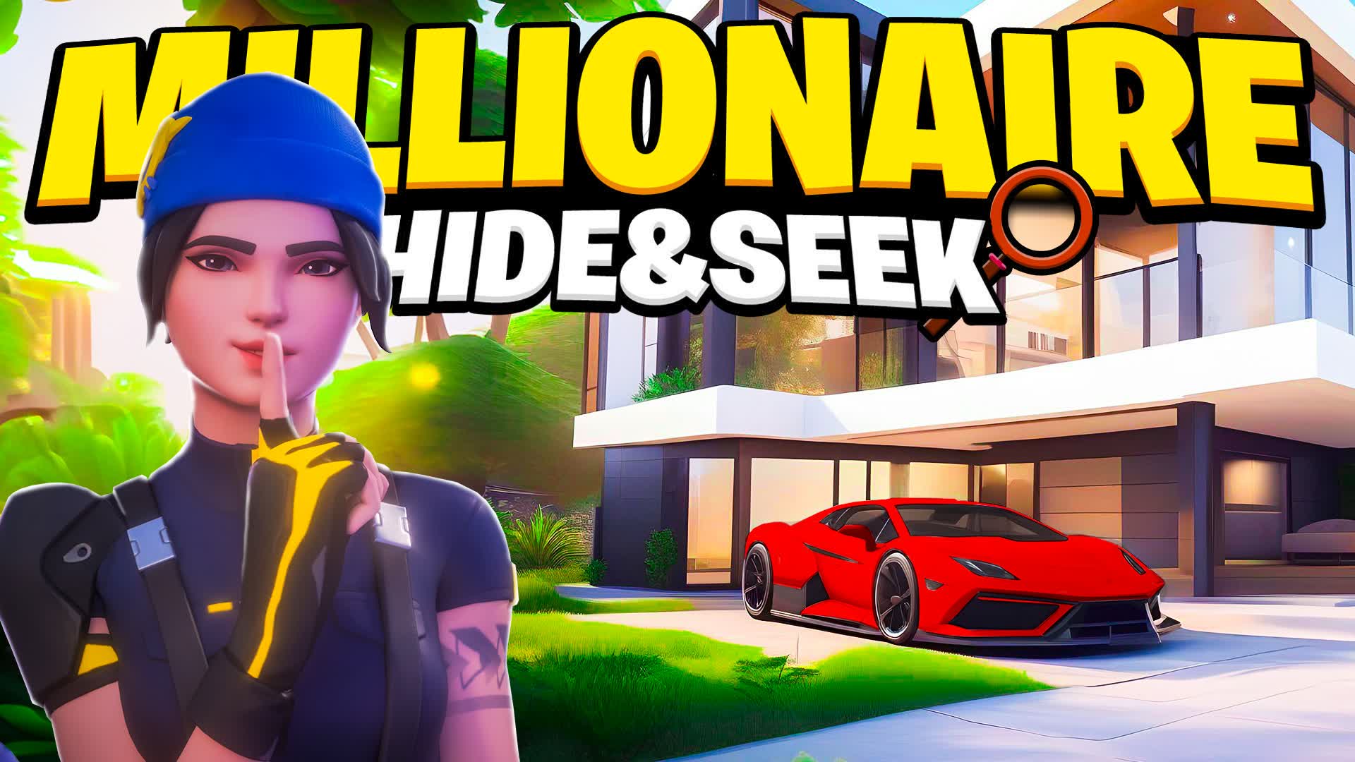MILLIONAIRE VILLA | HIDE AND SEEK π° β Fortnite Creative map