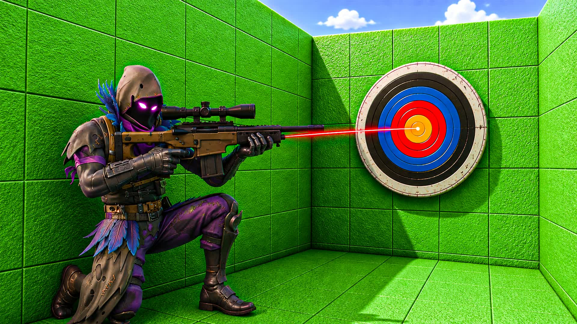 RAVEN TRICKSHOT PARKOUR🎯 — Fortnite Creative map