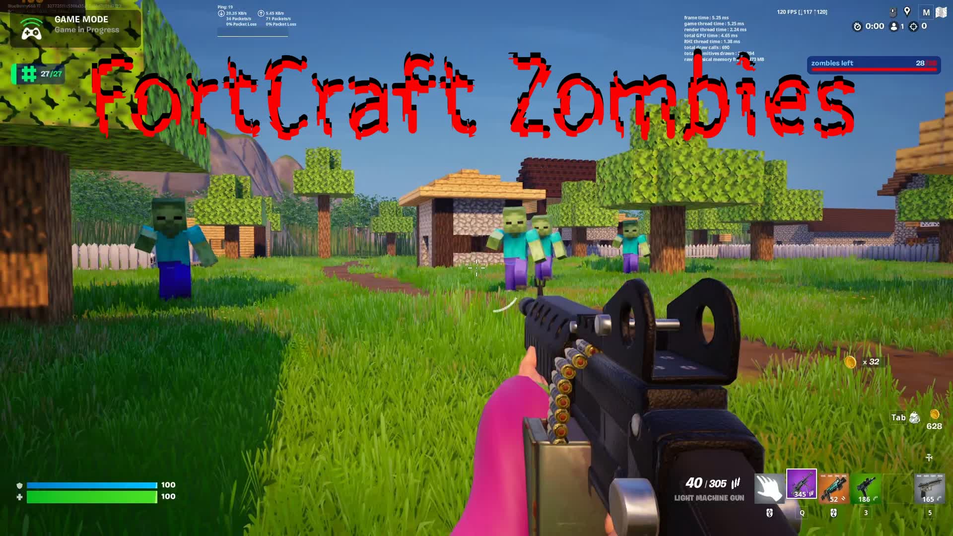 Fortcraft Zombies — Fortnite Creative map