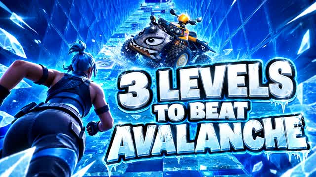 AVALANCHE 3 LEVELS IMPOSSIBLE β Fortnite Creative map
