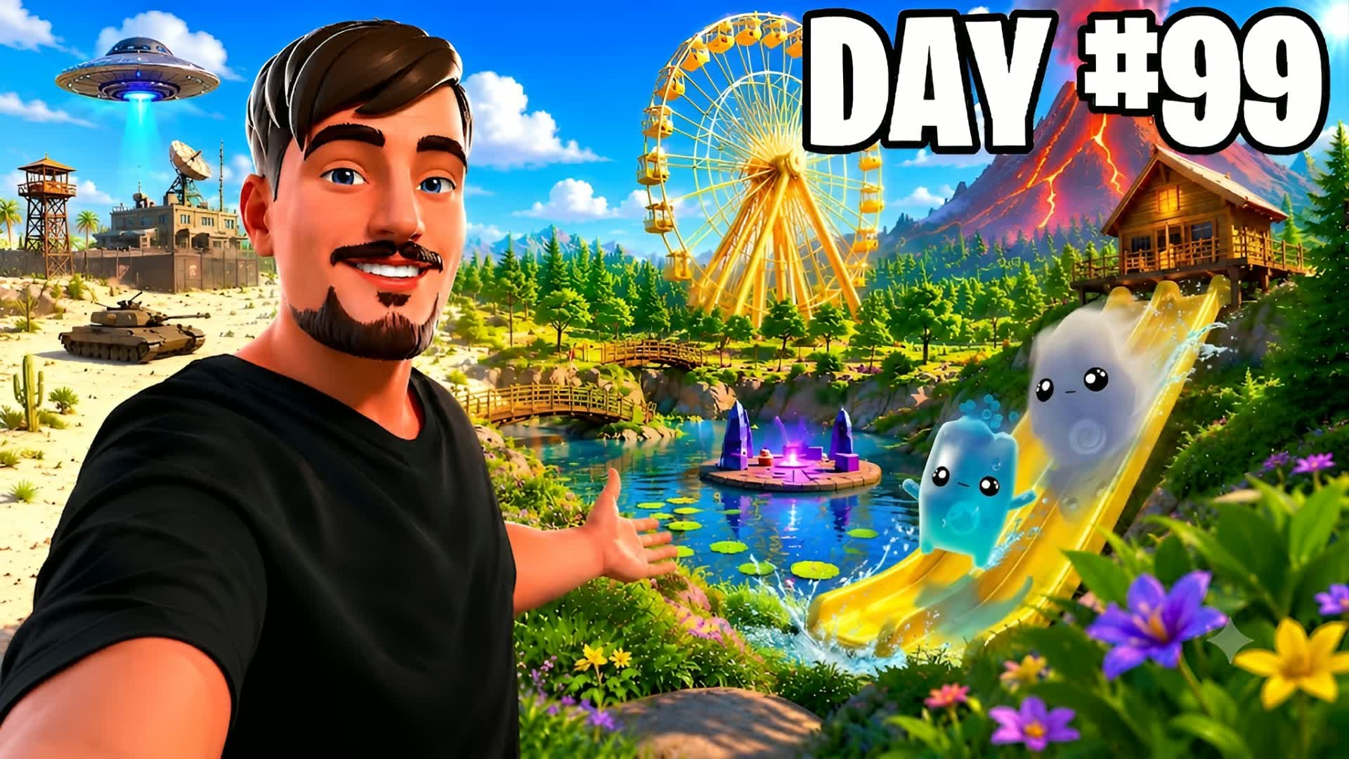 100 DAYS ON A ZOMBIES ISLAND🏝️ — Fortnite Creative map