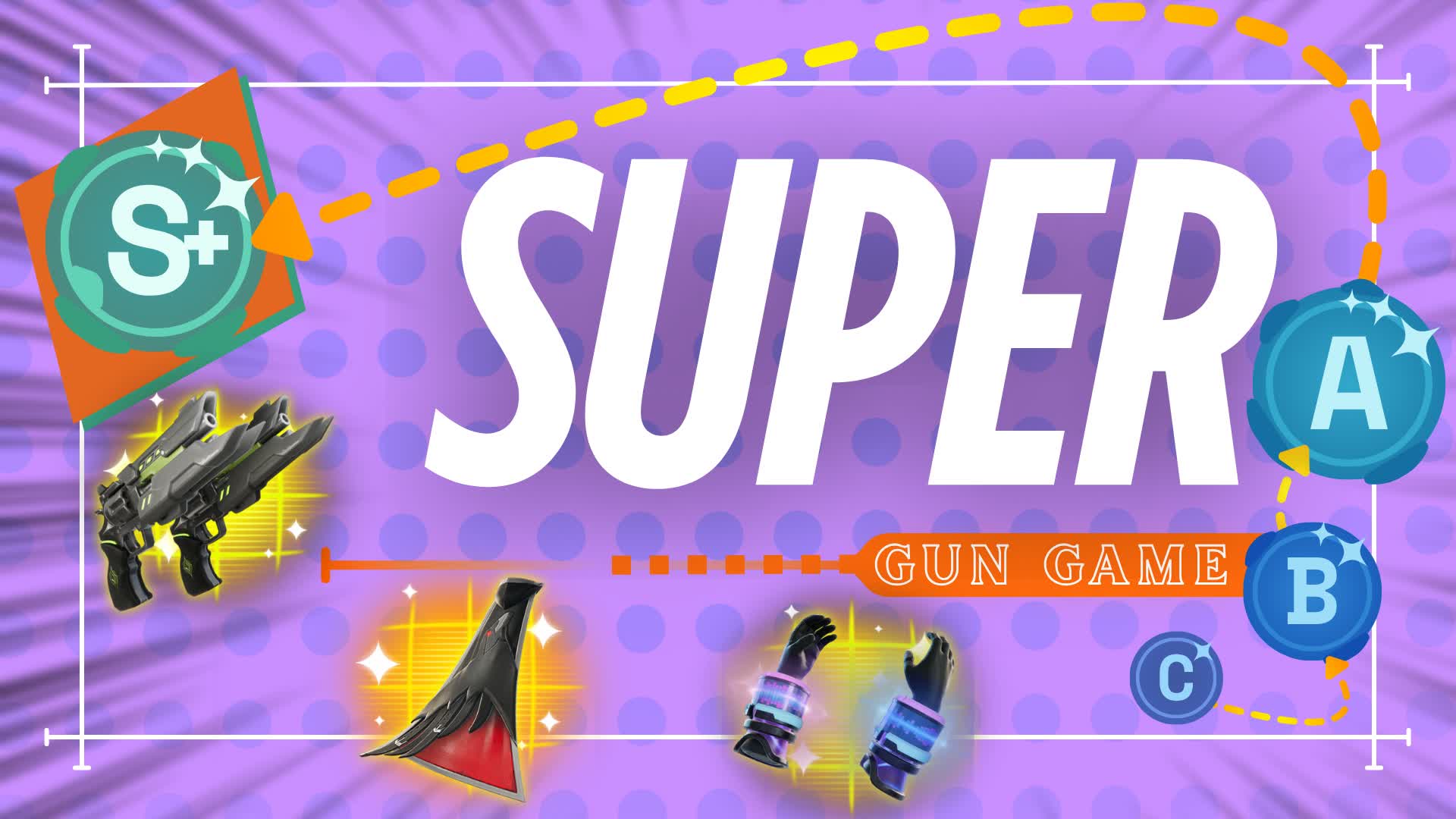 Super Gun Game — Fortnite Creative map