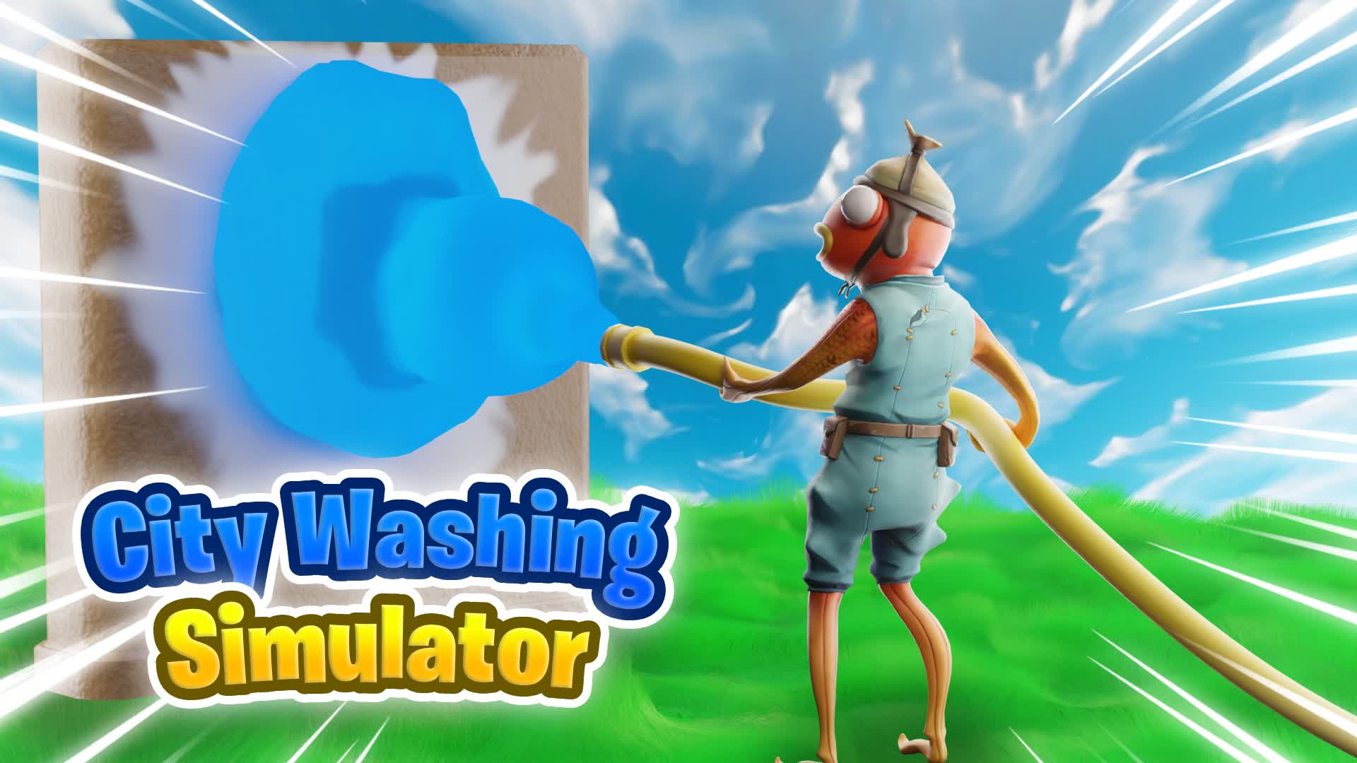 City Washing Simulator — Fortnite Creative map