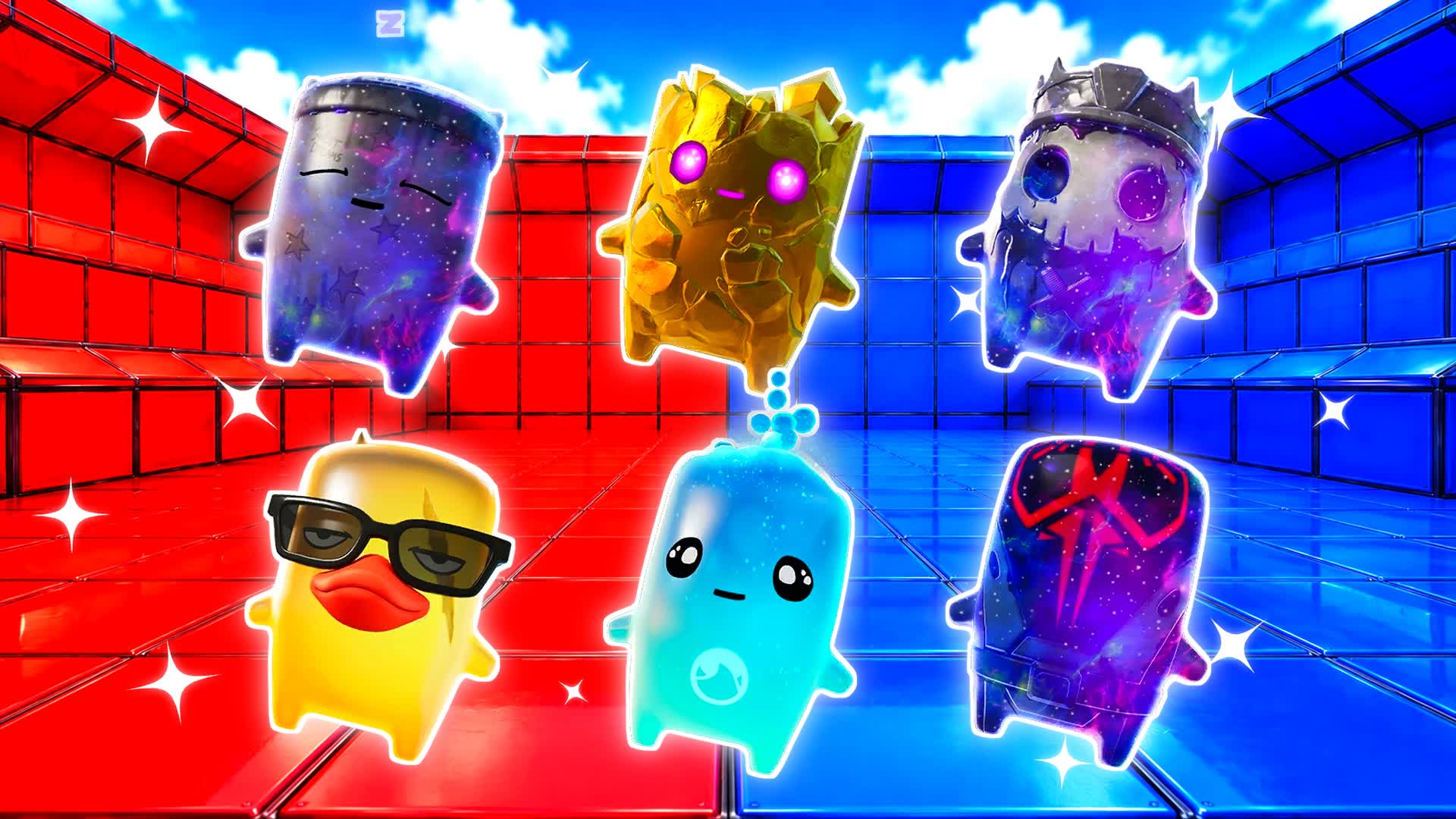 BLUE VS RED BRIGHT EDGE π΅π΄ β Fortnite Creative map