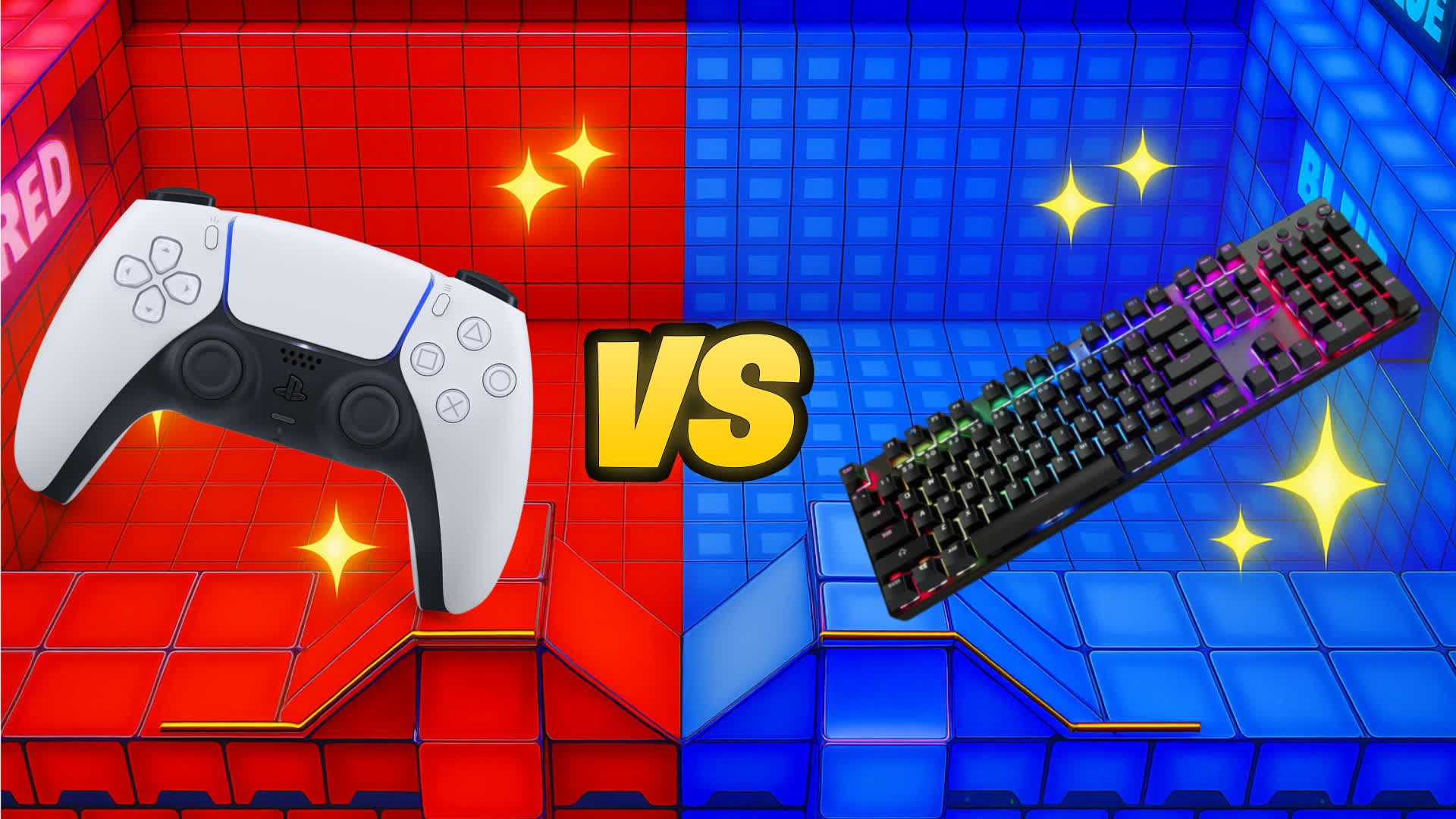 CONTROLLER VS KEYBOARD ๐ด๐ต (FUNNY) โ Fortnite Creative map