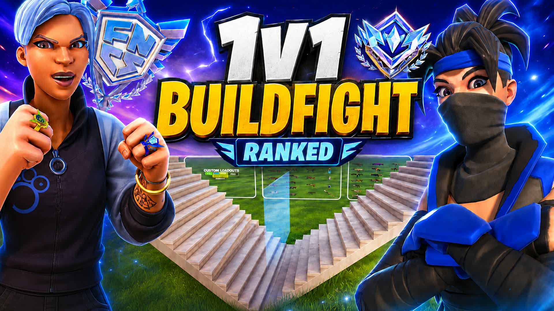 1V1 FNAY BUILDFIGHT β Fortnite Creative map