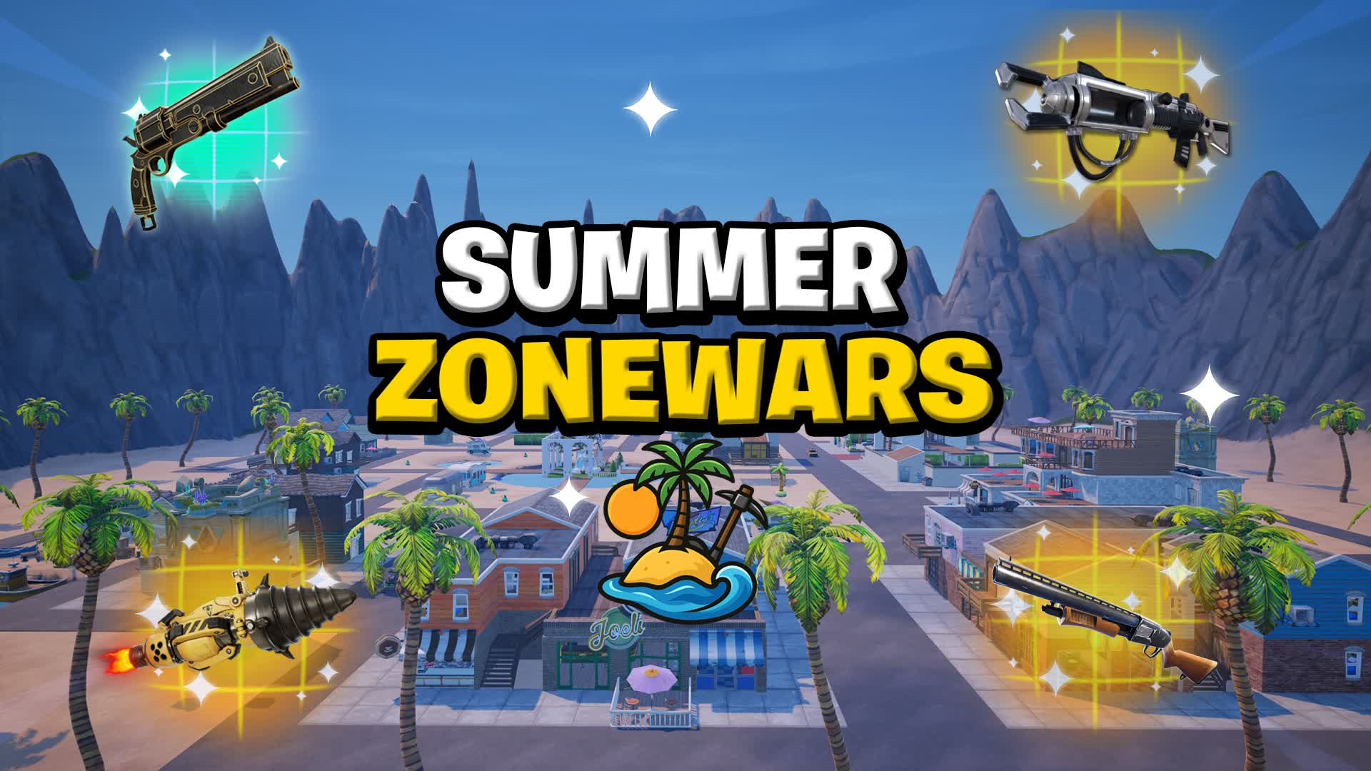 SUMMER ZONE WARS ๐๏ธ โ Fortnite Creative map