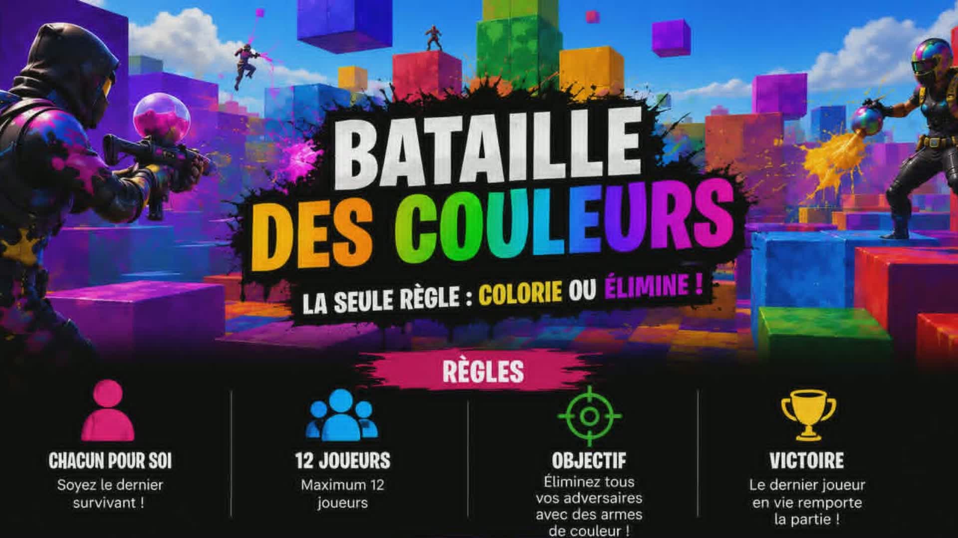Explosion de couleurs — Fortnite Creative map