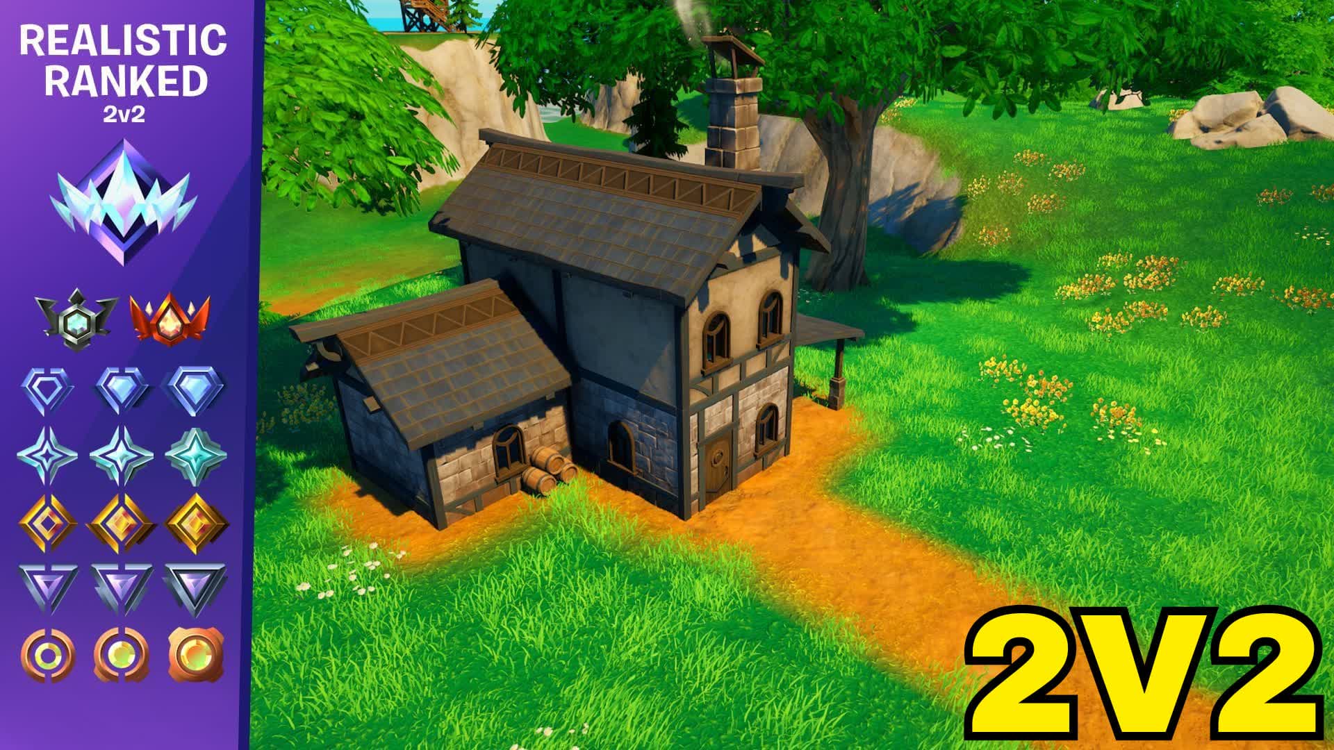 FINEST REALISTIC 2V2 π² β Fortnite Creative map