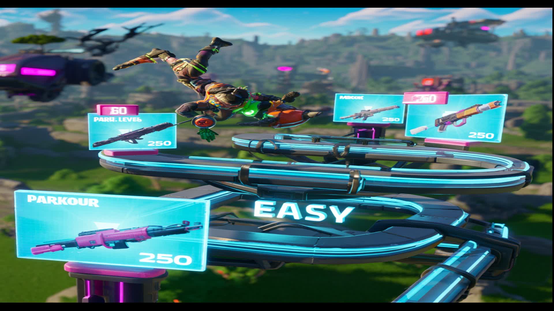 Deathrun-with-Gun — Fortnite Creative map