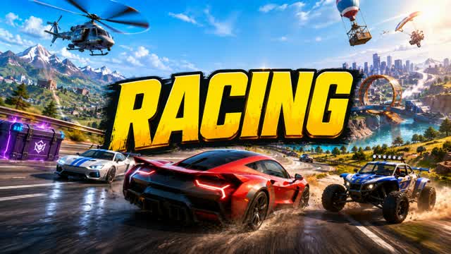 MEGA ROAD RACING — Fortnite Creative map