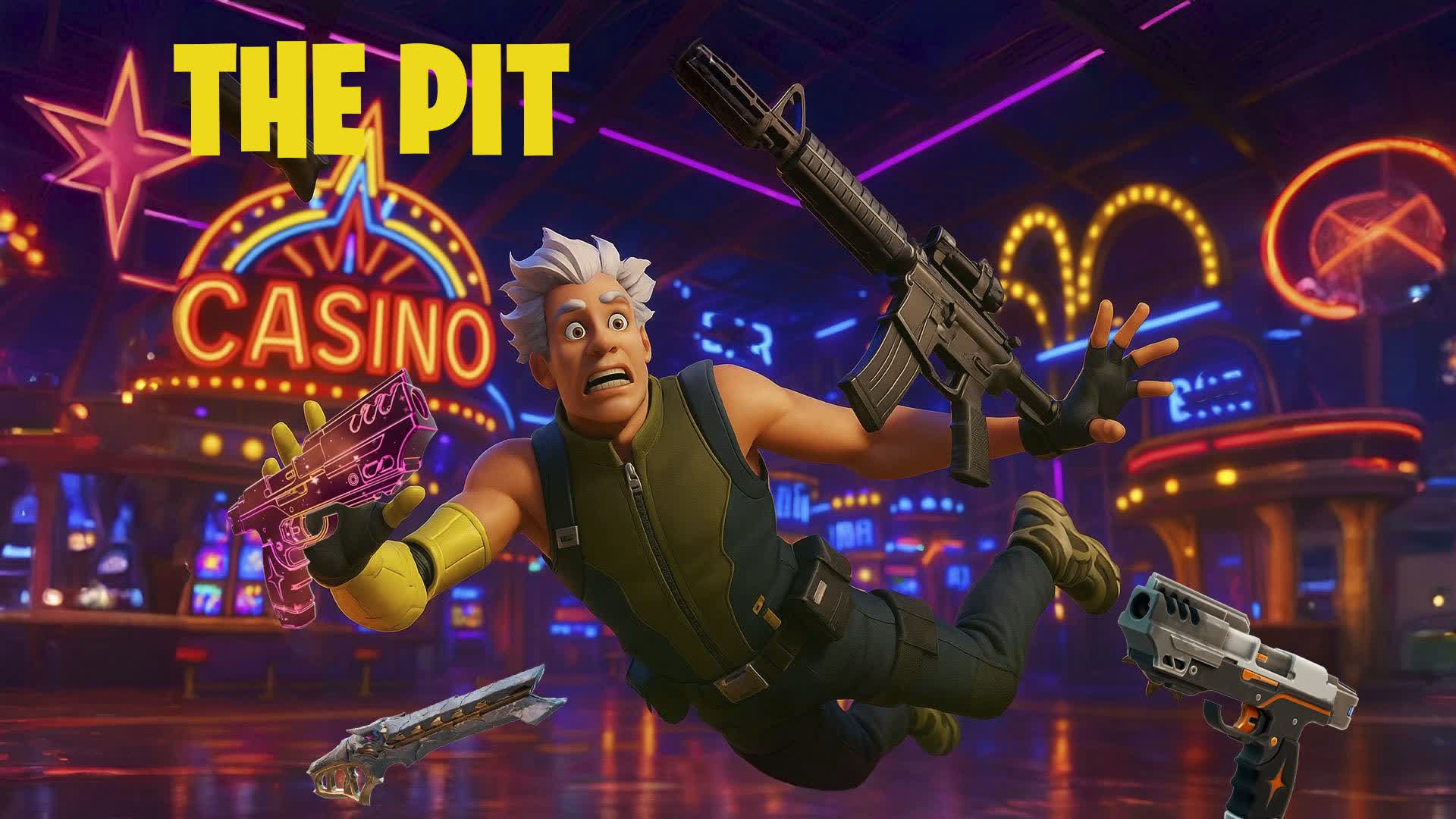 ๐ฐ THE PIT of CASINO -FREE FOR ALL LUCKY โ Fortnite Creative map
