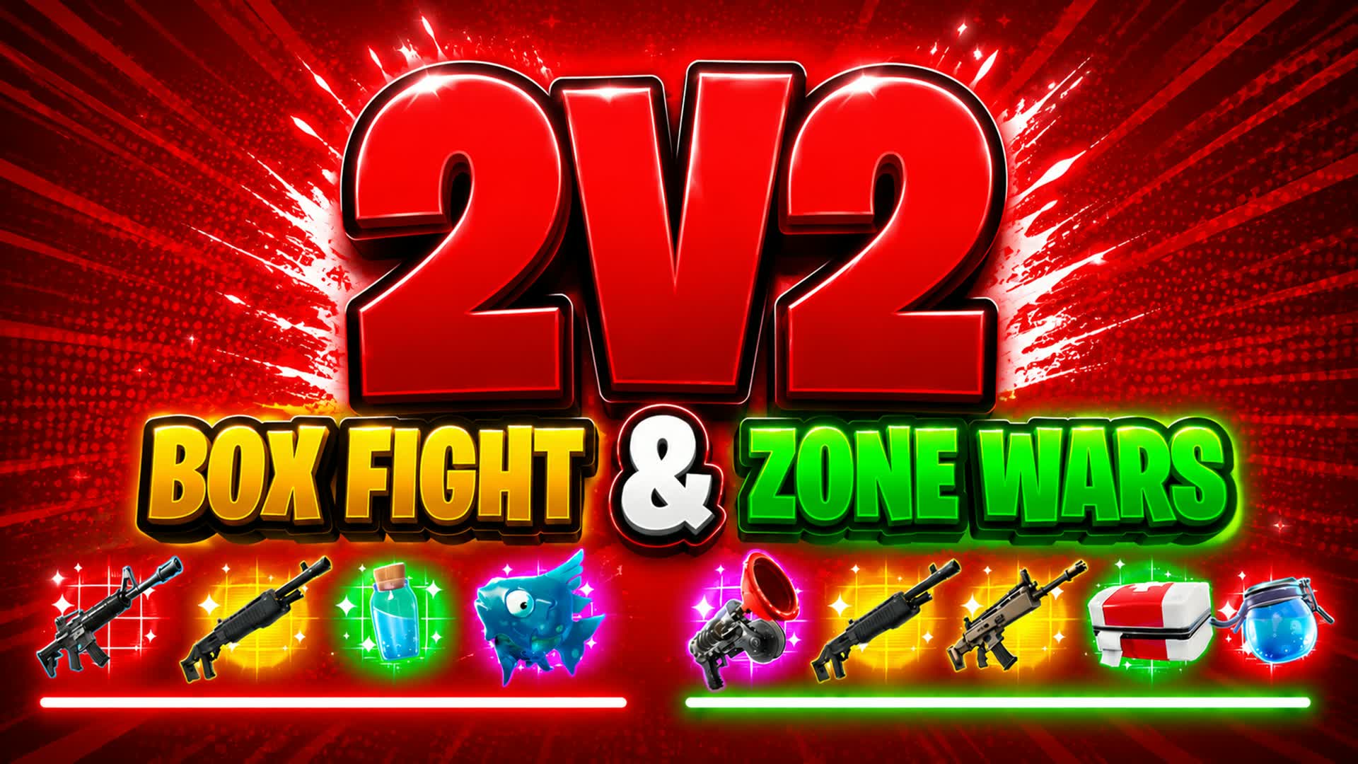 2V2 π¦ BOX FIGHT & ZONE WARS πͺοΈ β Fortnite Creative map