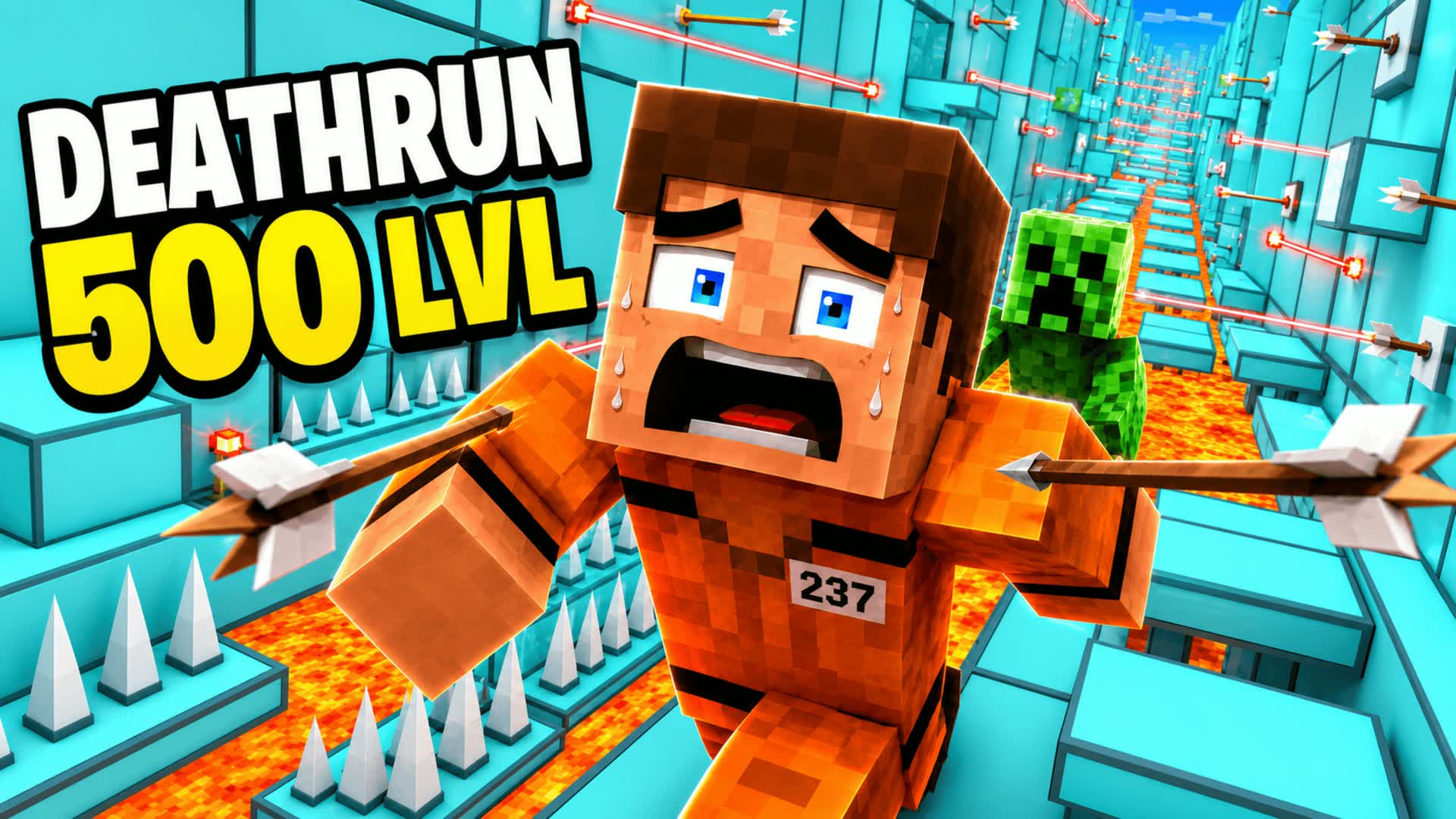 PARKOUR DEATH RUN 500 LVL โ Fortnite Creative map