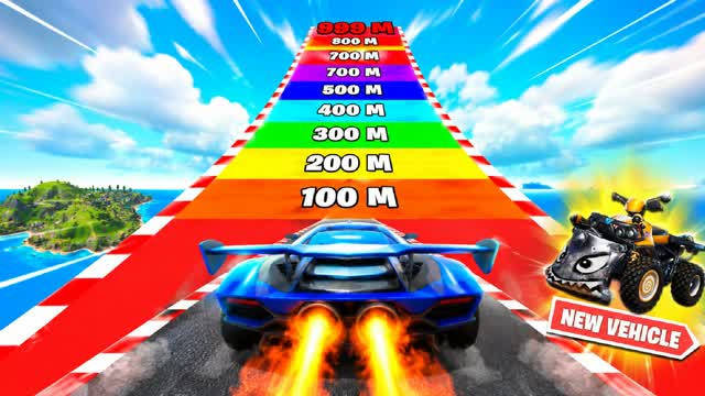 GIGA MEGA CARS JUMP ๐ โ Fortnite Creative map
