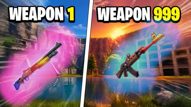 QUICK 👟 GUN GAME 🔫 ONE SHOT — Fortnite Creative map