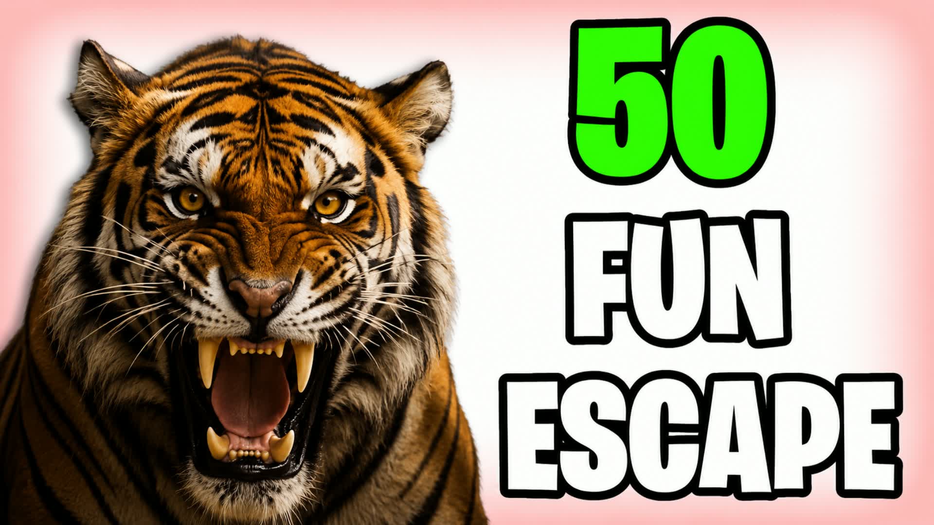 50 ESCAPE ROOM TIGER FUN🚪 — Fortnite Creative map