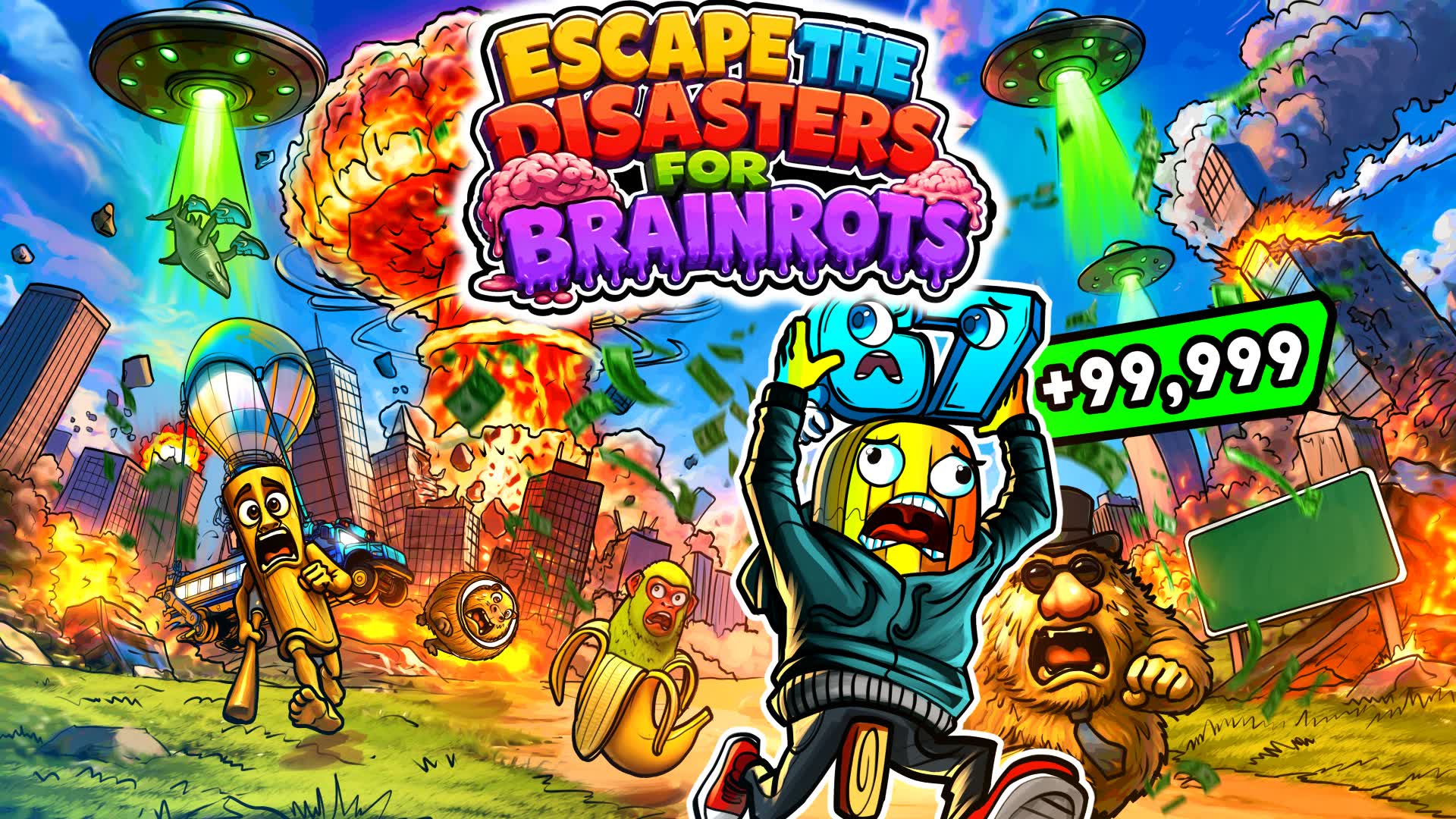 ESCAPE THE DISASTERS FOR BRAINROTS! — Fortnite Creative map