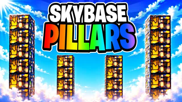 SKYBASE PILLARS pilars pillers pilers — Fortnite Creative map