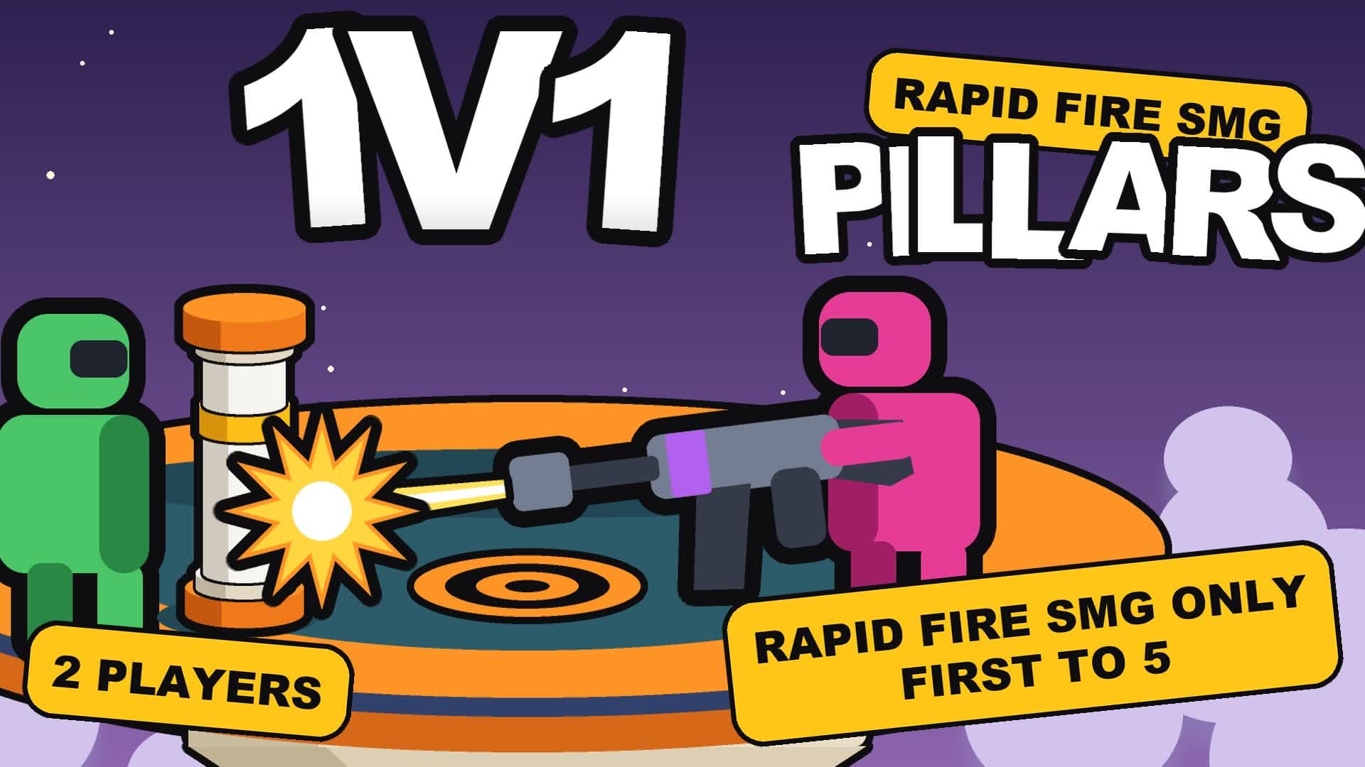 RAPID FIRE SMG 1V1 PILLARS — Fortnite Creative map