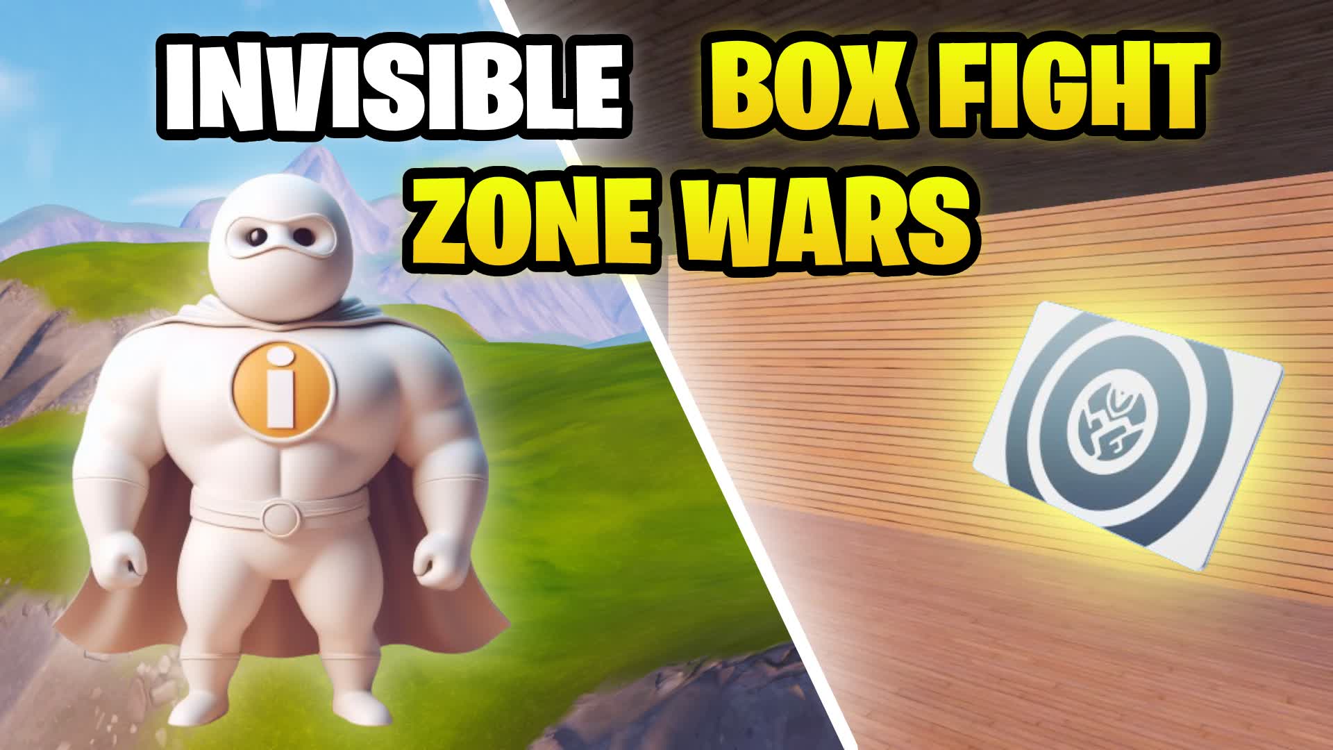 Invisible Box Fight Zone Wars📦 — Fortnite Creative map