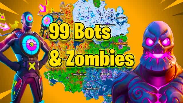 99 Bots & Zombies — Fortnite Creative map