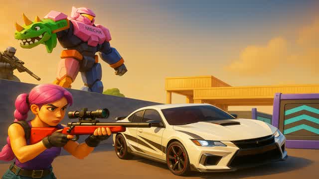 DRIVER VS SNIPER π β Fortnite Creative map