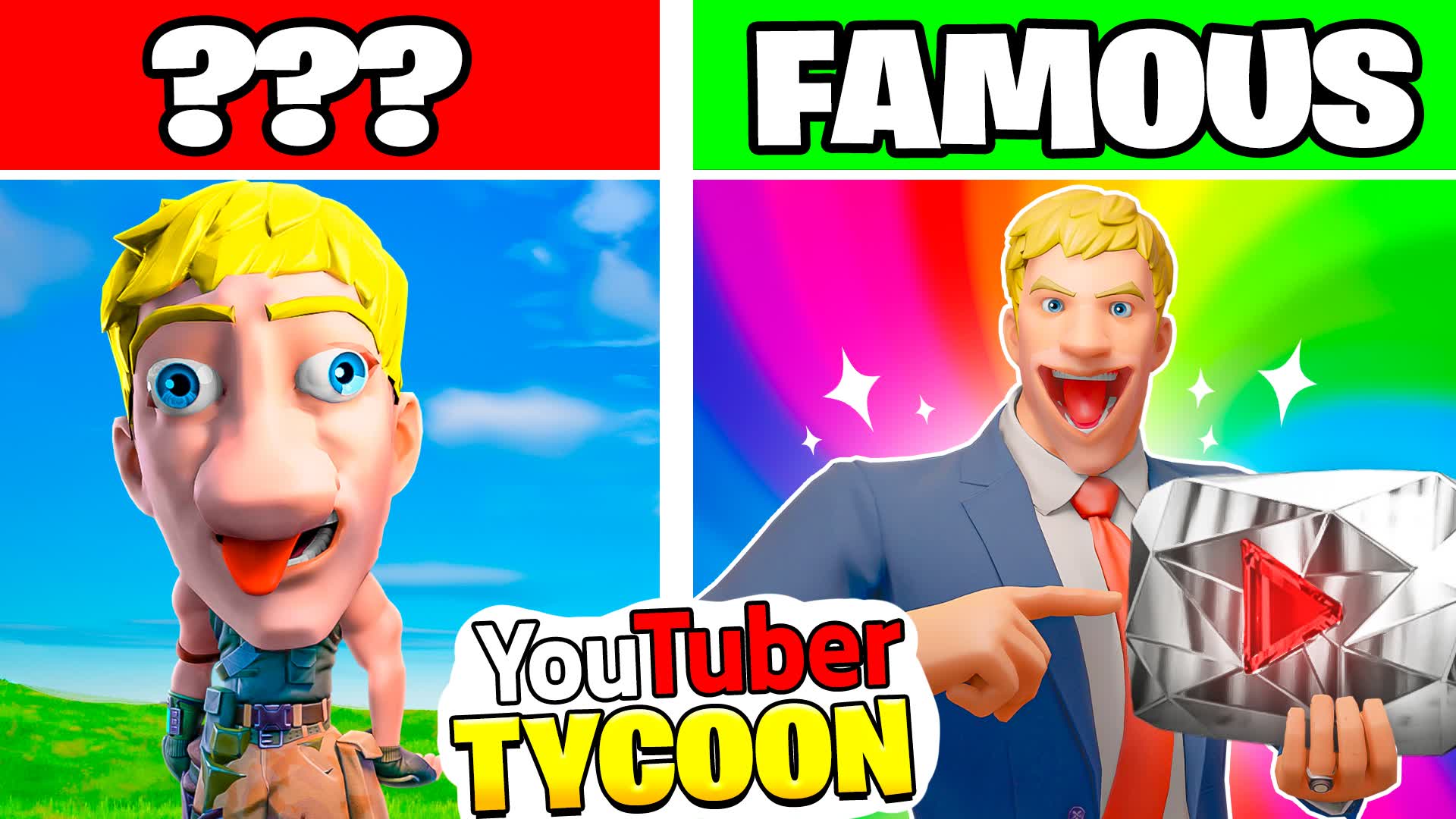 YOUTUBER TYCOON π΄ β Fortnite Creative map
