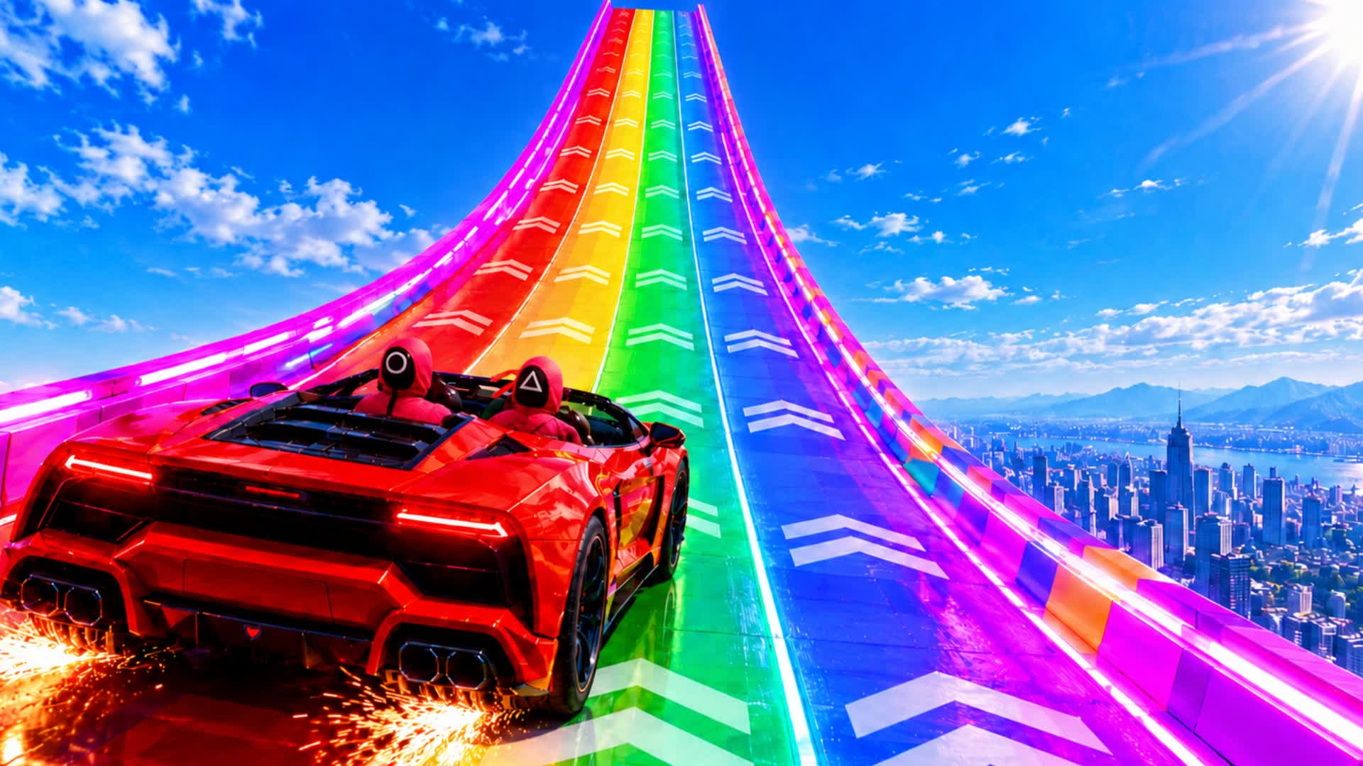 ๐๏ธ CAR GAME - EXTREME RAMP๐๏ธ โ Fortnite Creative map