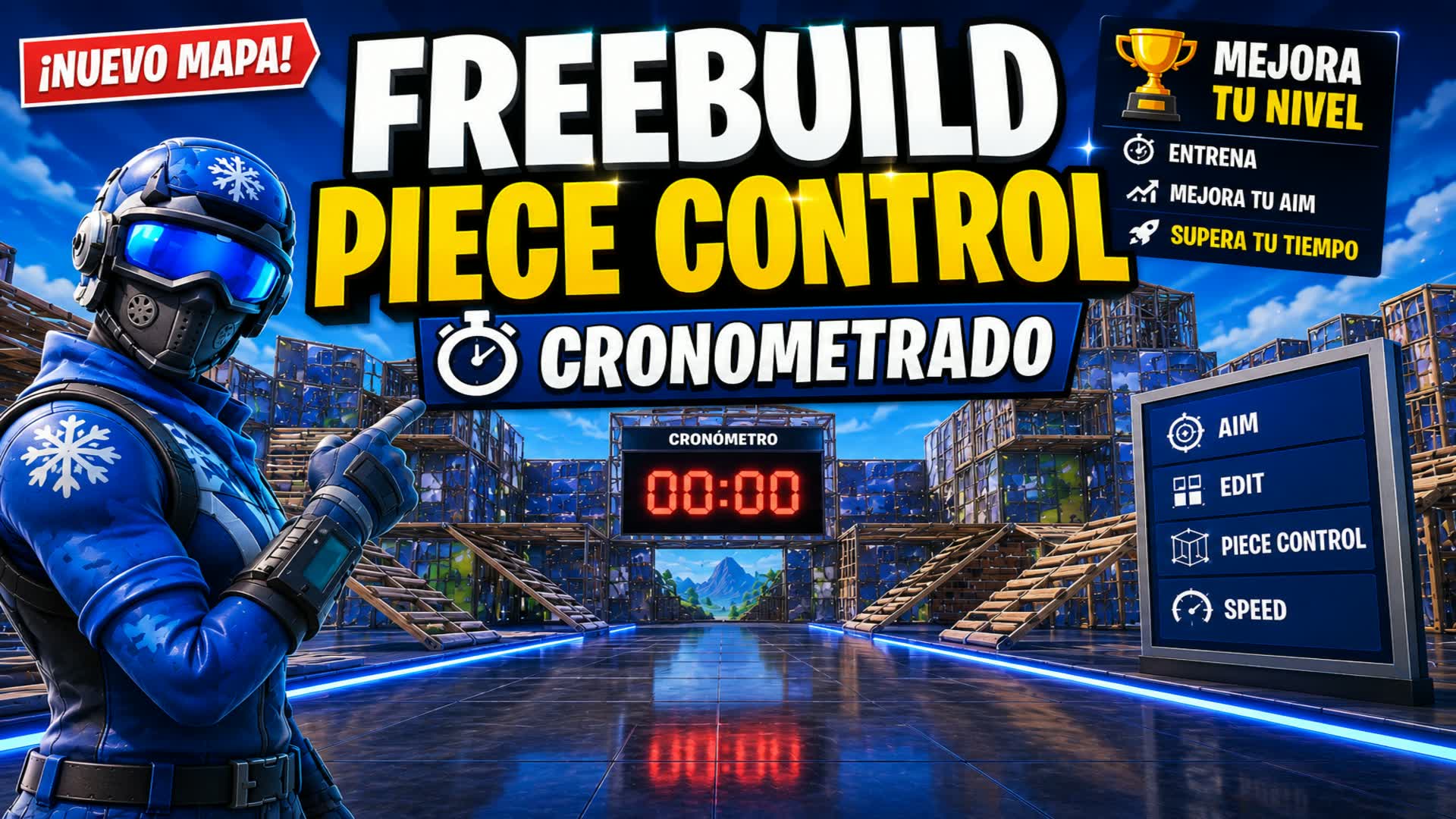 BLD piece control — Fortnite Creative map