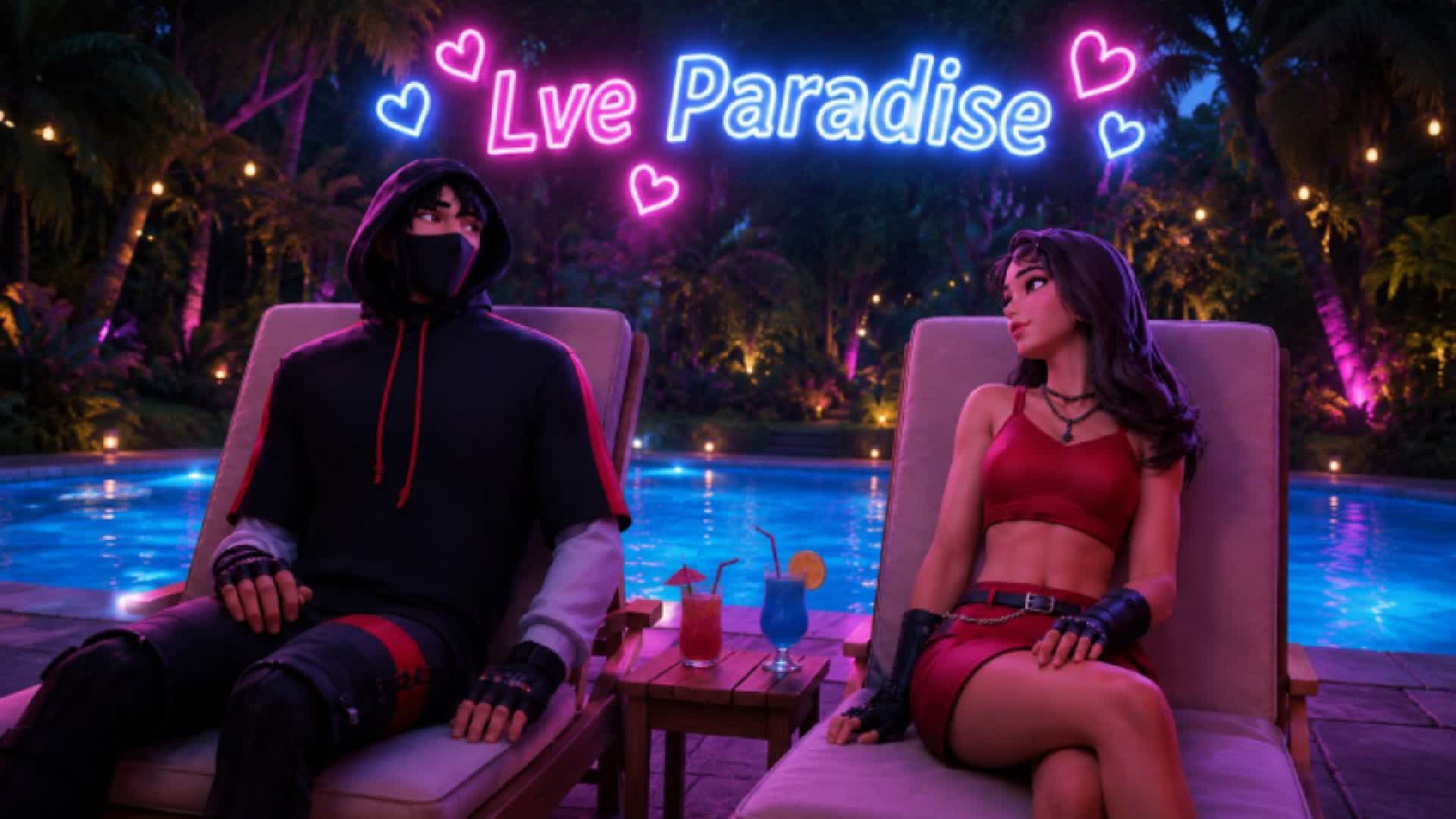 ❤️LVE Paradise Party Royale❤️ — Fortnite Creative map