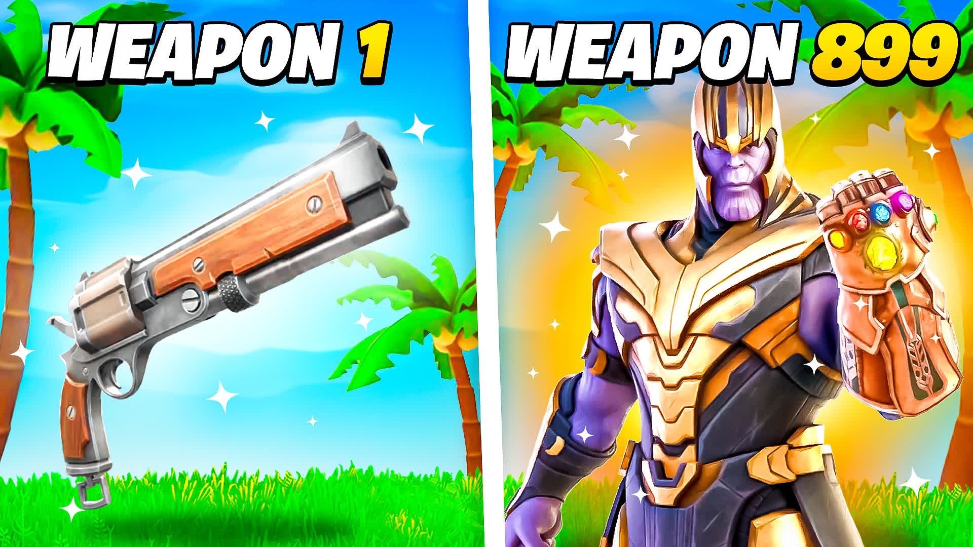 👑Become THANOS in this GUN GAME — Fortnite Creative map