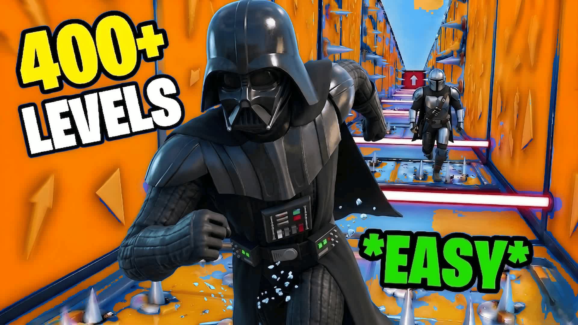 DEATHRUN EASY STAR WARS PARKOUR 250+ โญ โ Fortnite Creative map
