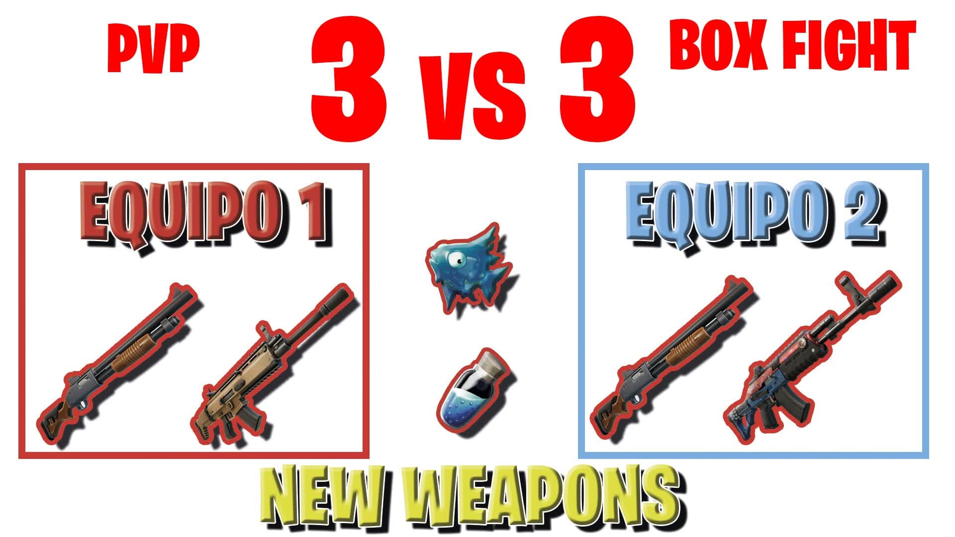 3VS3 BOX FIGHT PVP — Fortnite Creative map