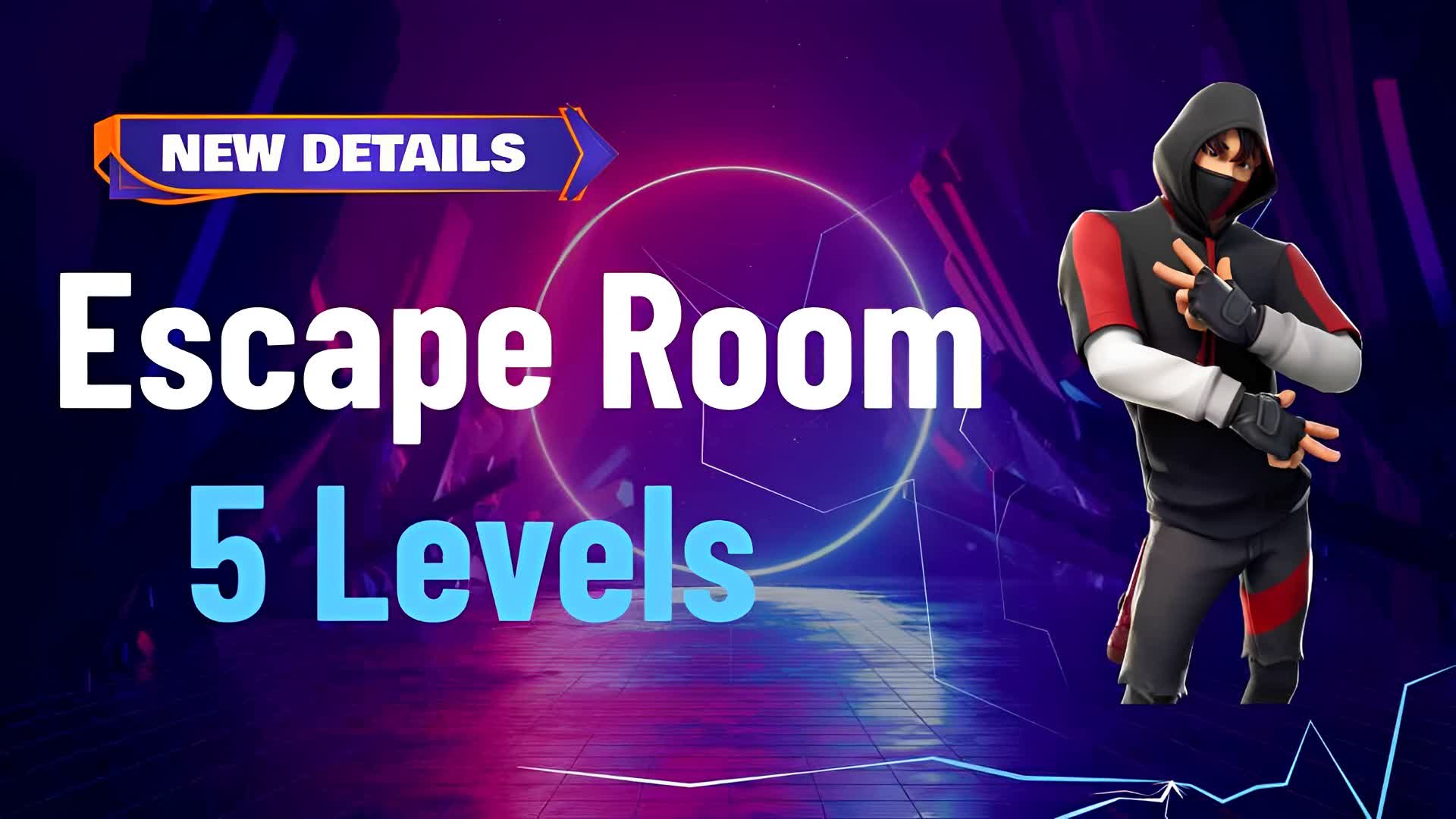ESCAPE ROOM 5 LEVELS — Fortnite Creative map