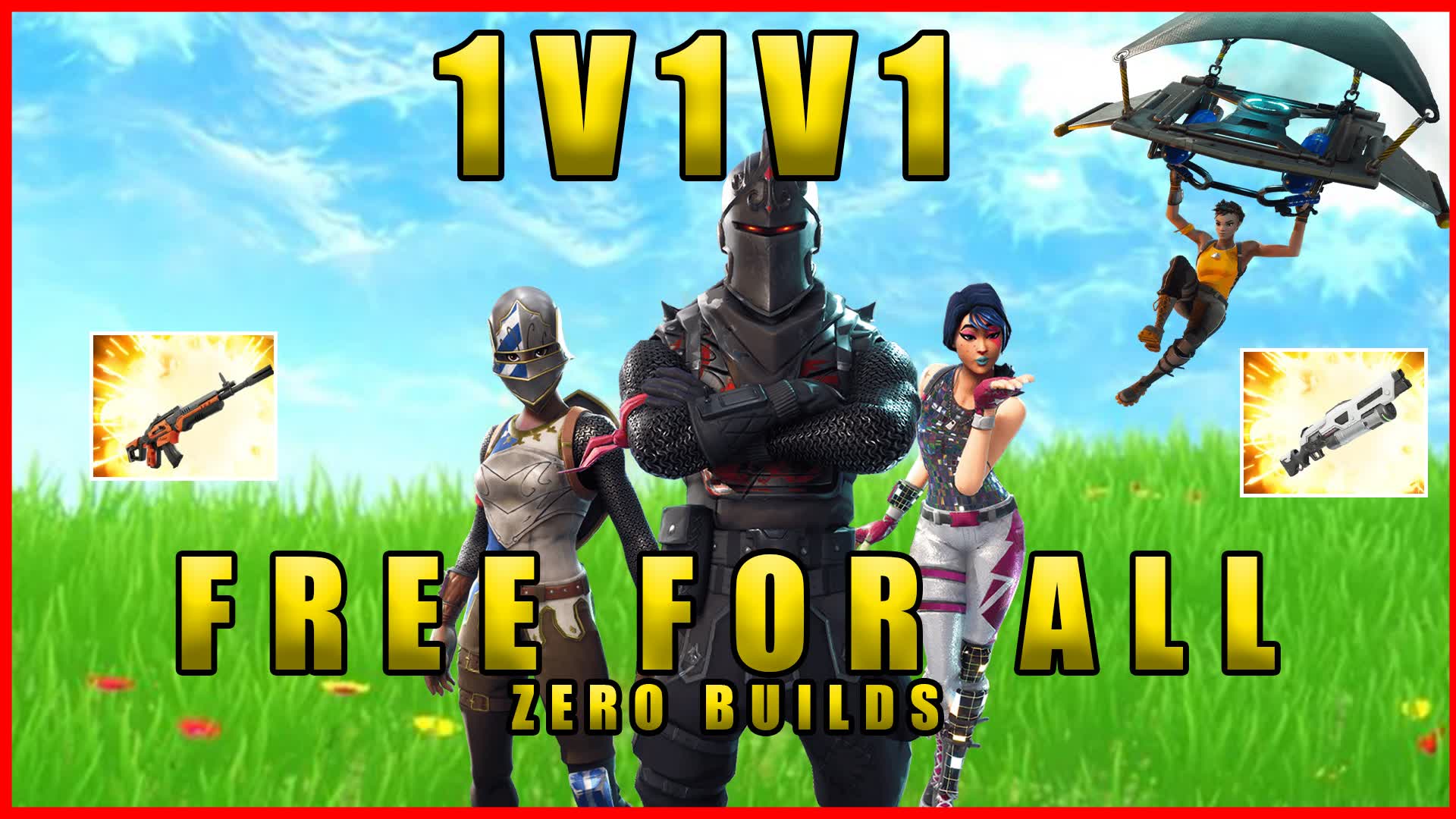1v1V1 FREE FOR ALL ZERO BUILDS — Fortnite Creative map