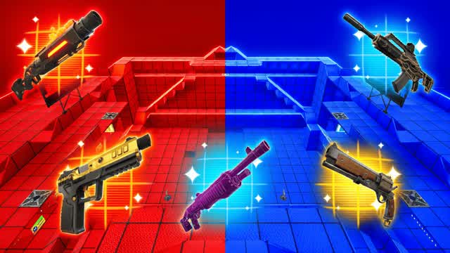 SUMMER RED VS BLUE UNCπ΄π΅ β Fortnite Creative map