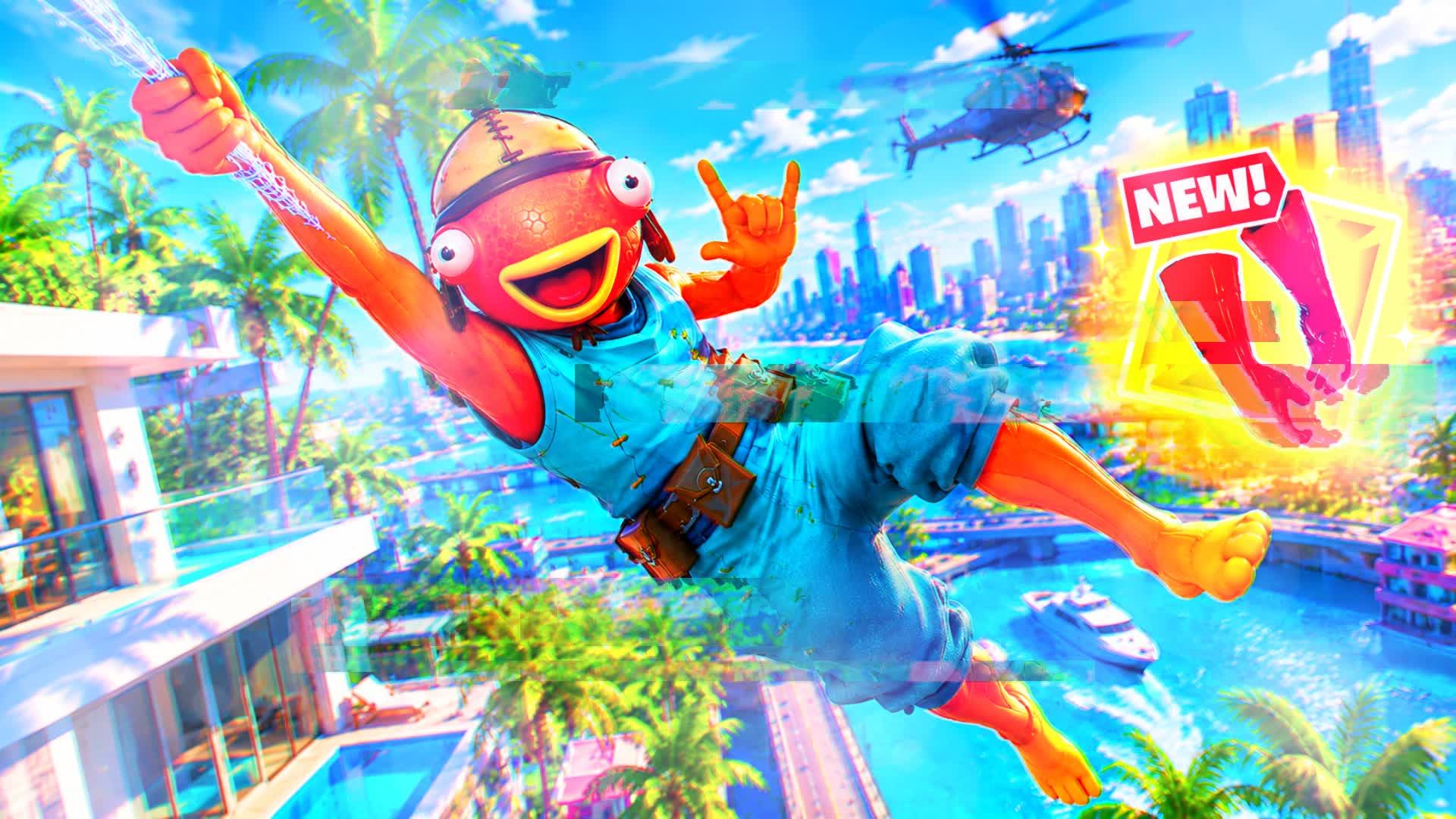 😎COOL GUN GAME🔫 SPIDER CITY — Fortnite Creative map