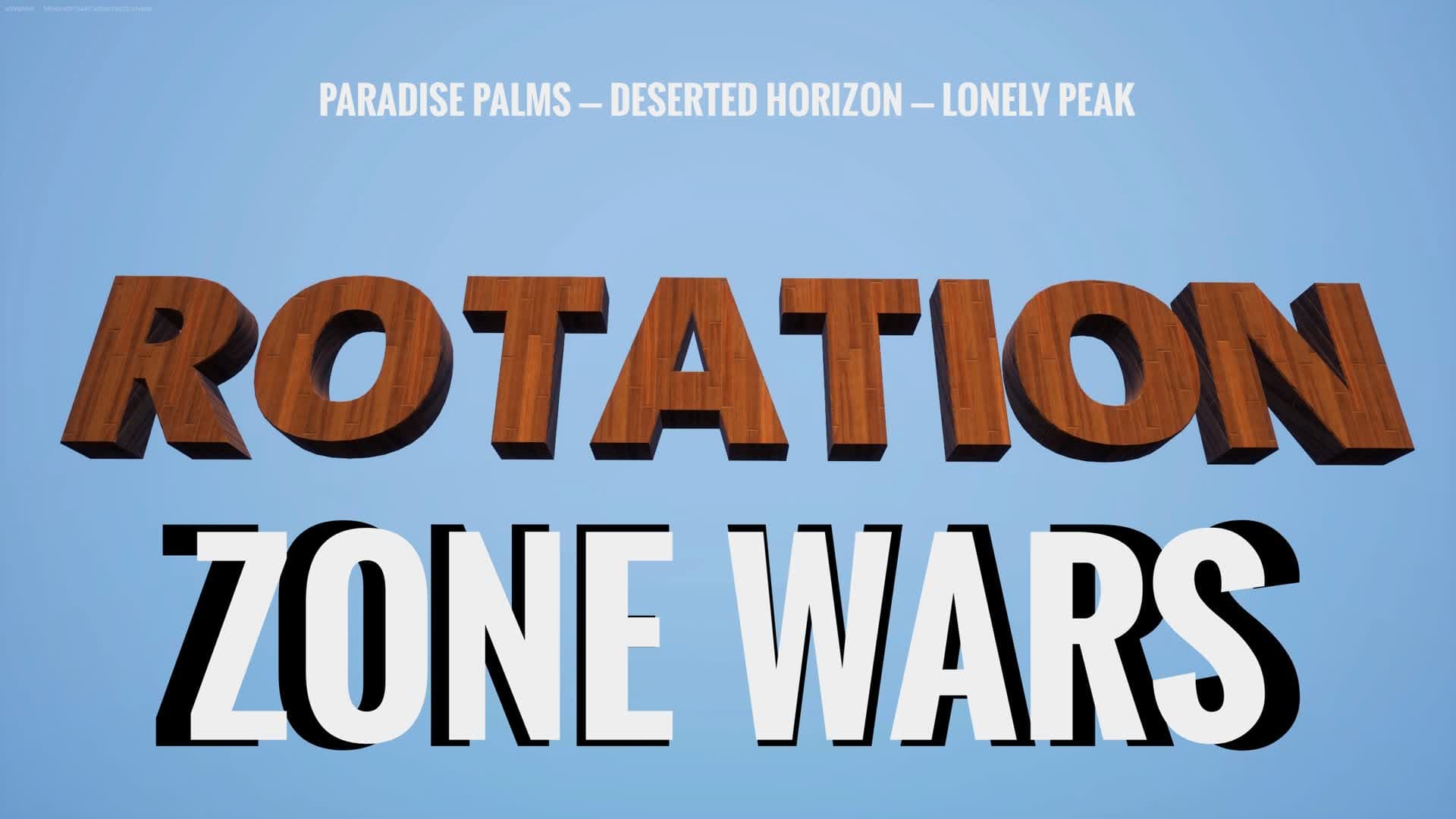 Rotation Zone Wars — Fortnite Creative map