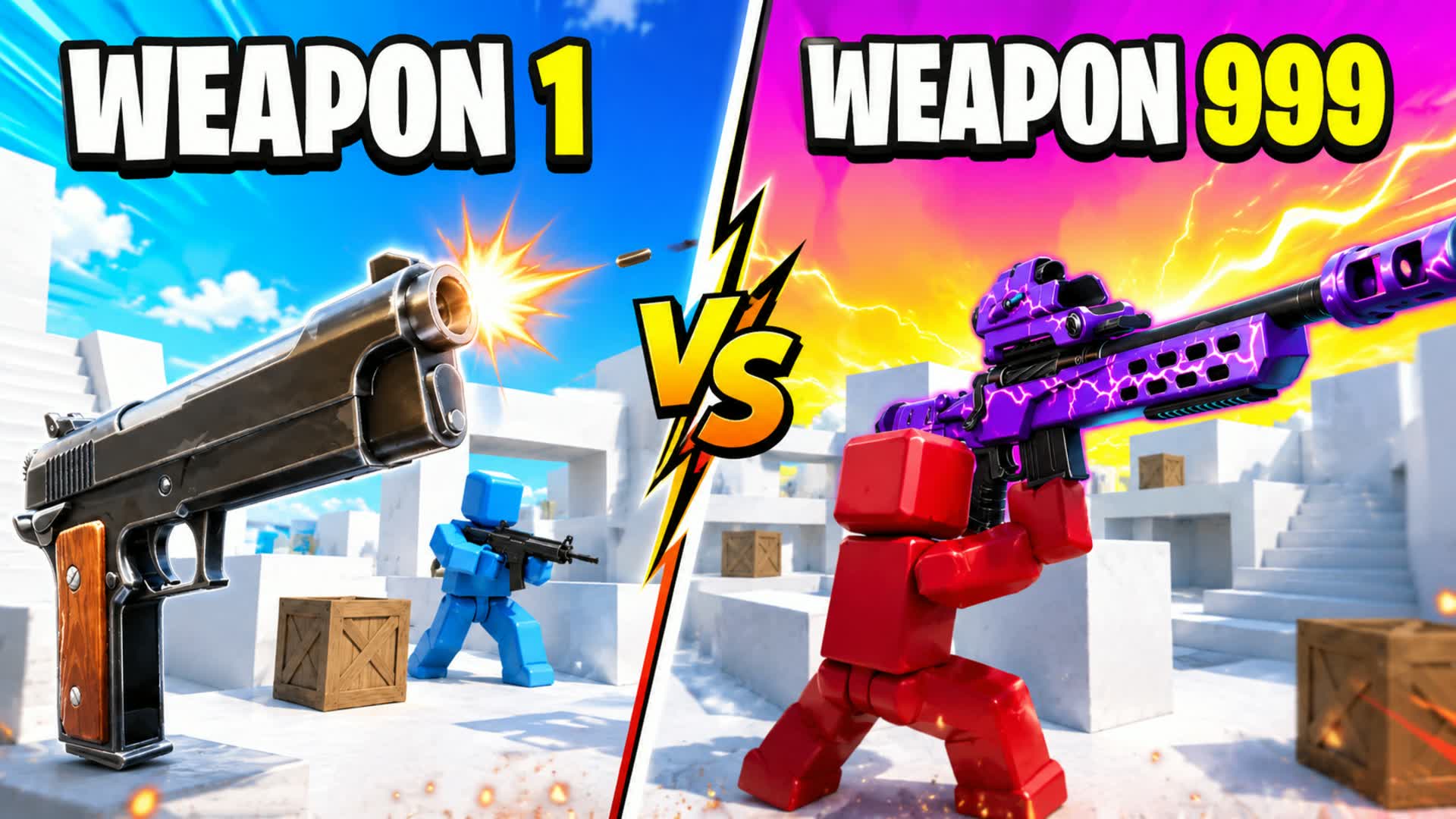 😎 GUN GAME 🔫MAP ONE SHOT — Fortnite Creative map