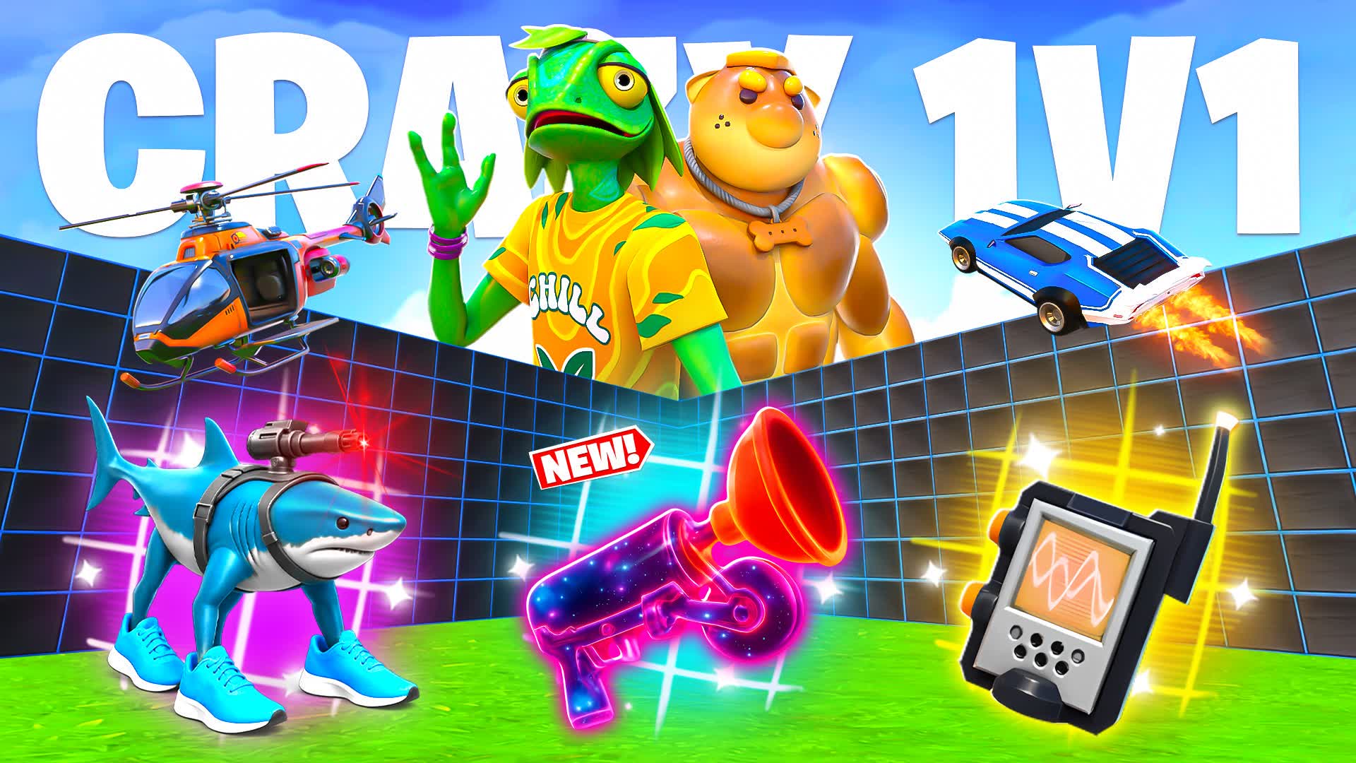 CRAZY 1V1 FFA 3256-2350-0756 — Fortnite Creative map